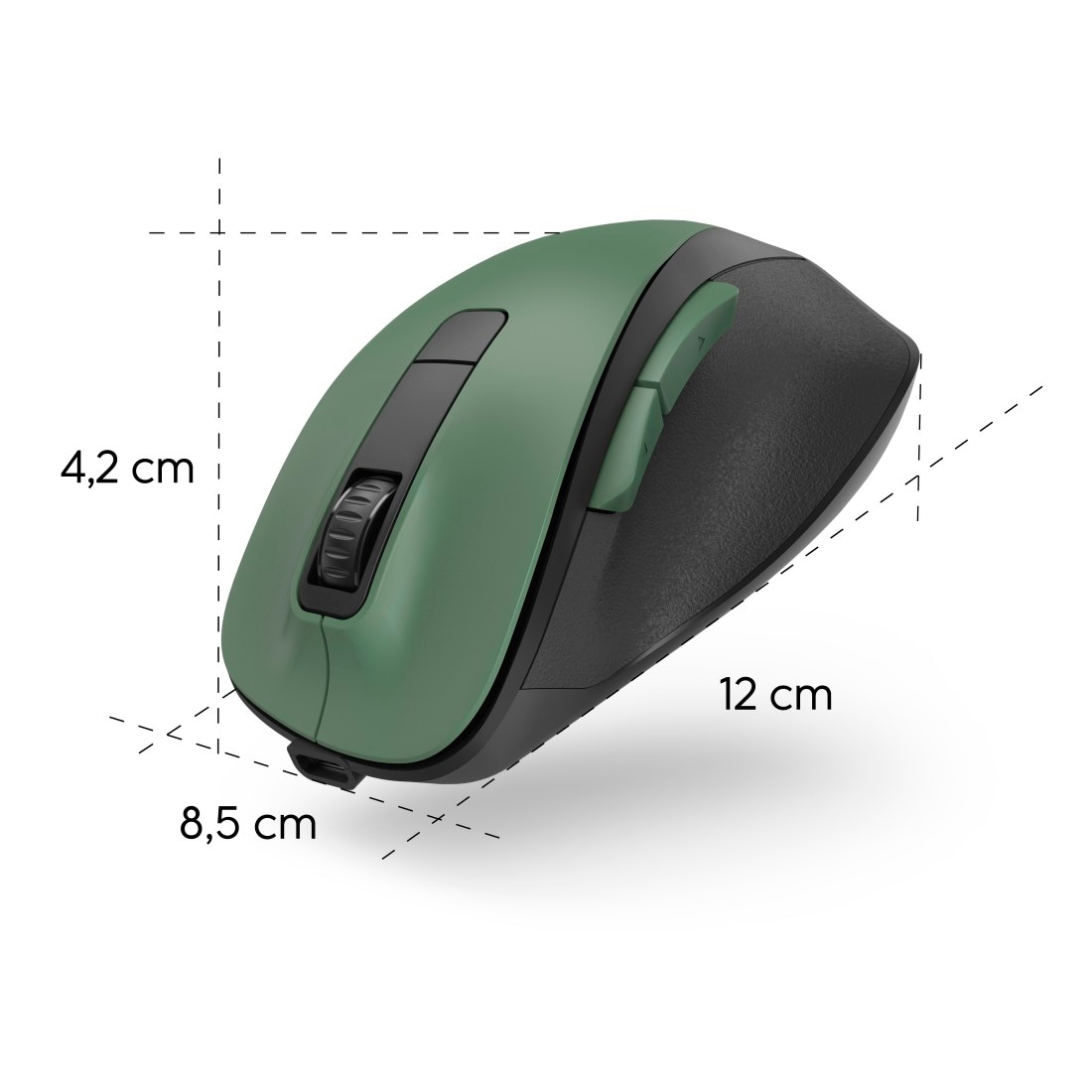 Hama ergonomische Maus »Optische 6 Tasten Funkmaus, ergonomisch, Rechtshänder, leise Tasten«, Funk