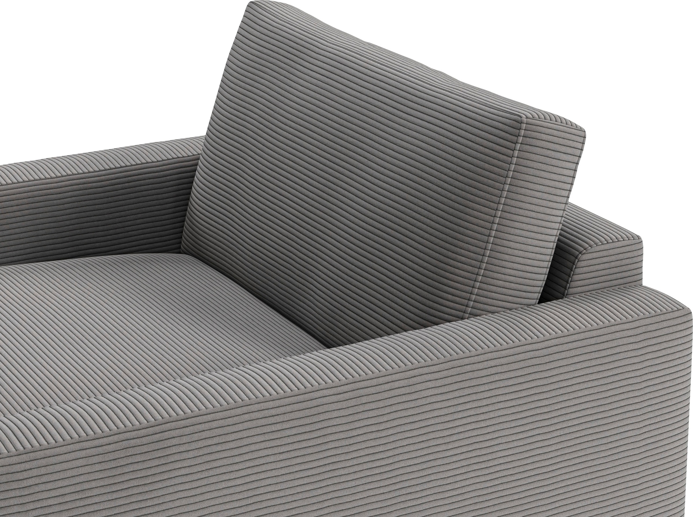 INOSIGN Chaiselongue »Downtown Loungemöbel zum Relaxen, B/T/H: 132/170/84 cm« auch in Bouclé, Cord und Easy care - leicht mir Wasser zu reinigen,