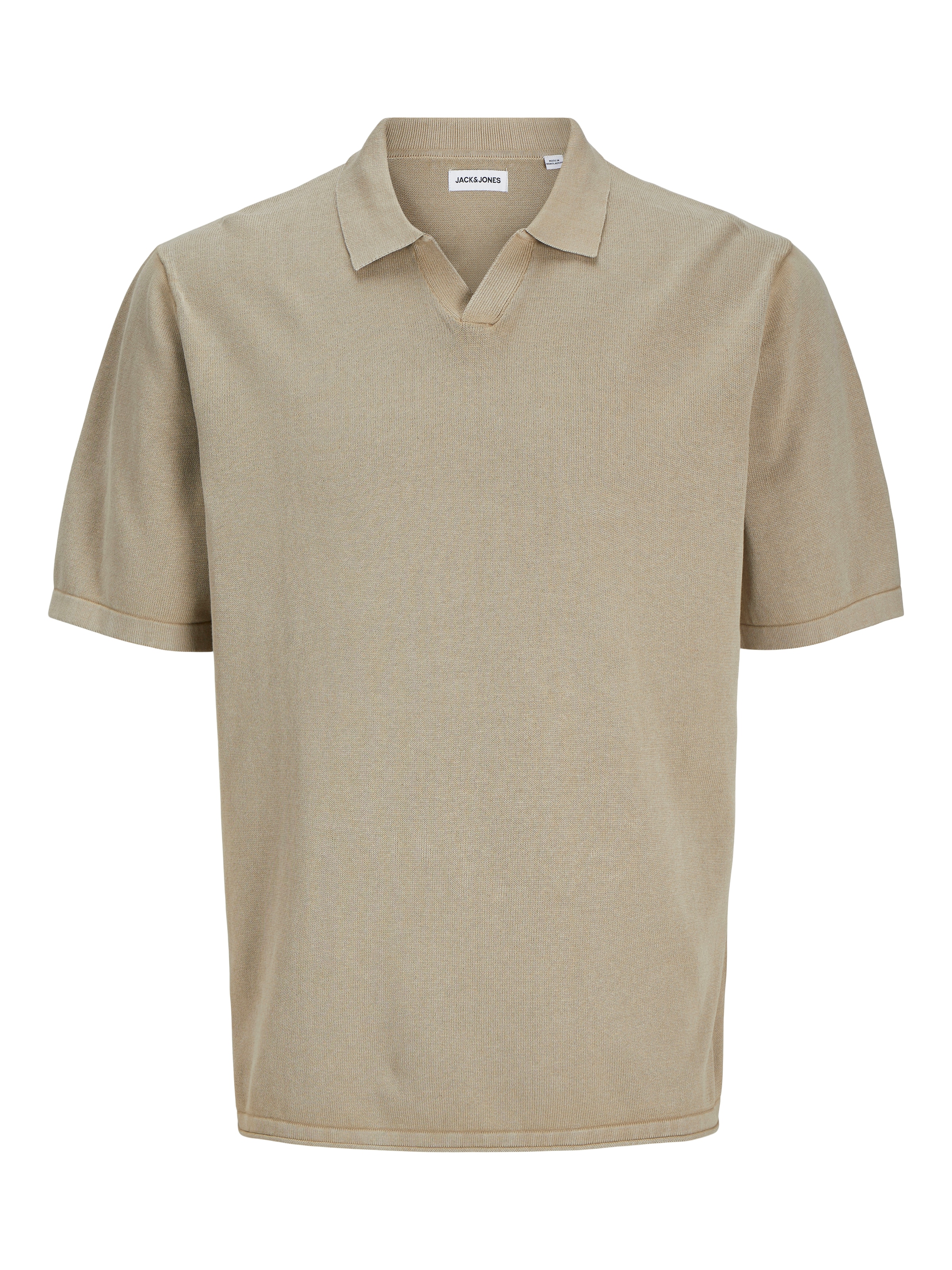 Jack & Jones Kurzarmpullover »JJELEO KNIT POLO SS LN«, mit Polo Kragen