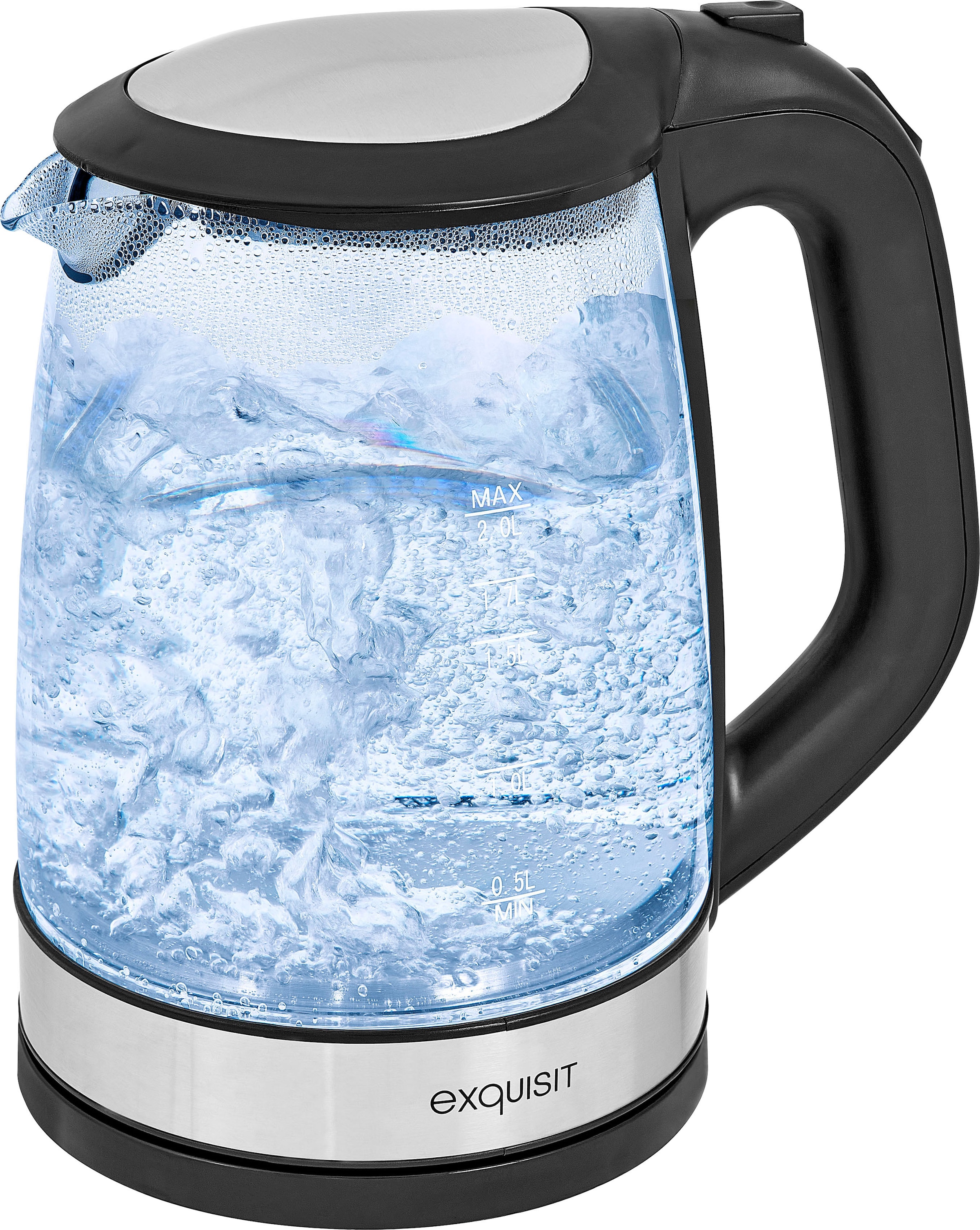 exquisit Wasserkocher »WK 3501 swg«, 2 l, 2200 W