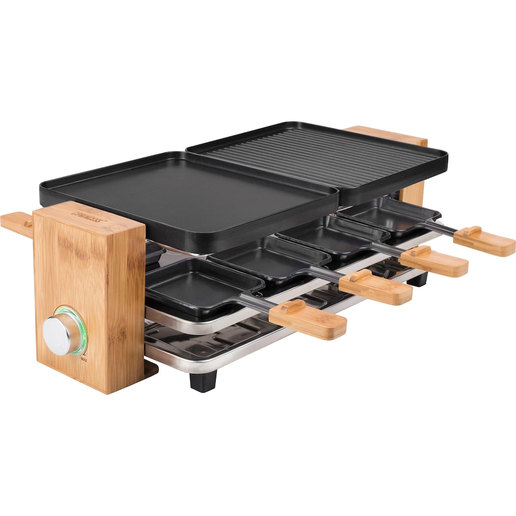 PRINCESS Raclette »Pure 8  162910«, 8 St. Raclettepfännchen, 1200 W