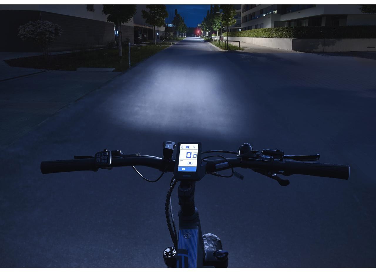 FISCHER Fahrrad Fahrradbeleuchtung »Akku-USB-LED Bel.-Set Bodenbel. 60 Lux«, (3, Front- und Rücklicht)