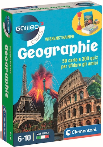 Spiel »Galileo, Wissenstrainer Geographie«, Made in Europe