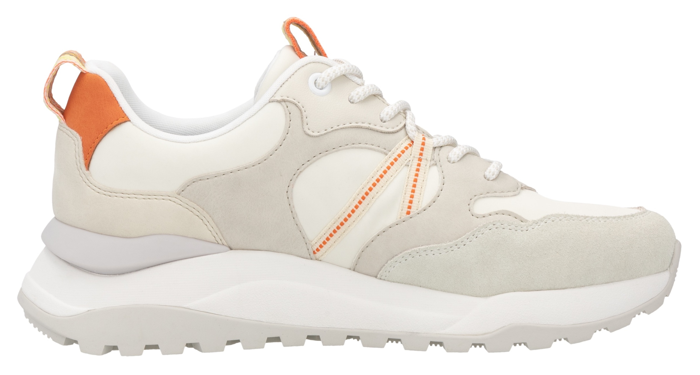 RIEKER Sport Keilsneaker »Bel Air«, Freizeitschuh, Halbschuh, Schnürschuh mit herausnehmbarem Fußbett