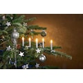 BONETTI LED-Christbaumkerzen »Weihnachtsdeko rot aussen, Christbaumschmuck«, kabellos, 25 Kerzen plus Zubehör