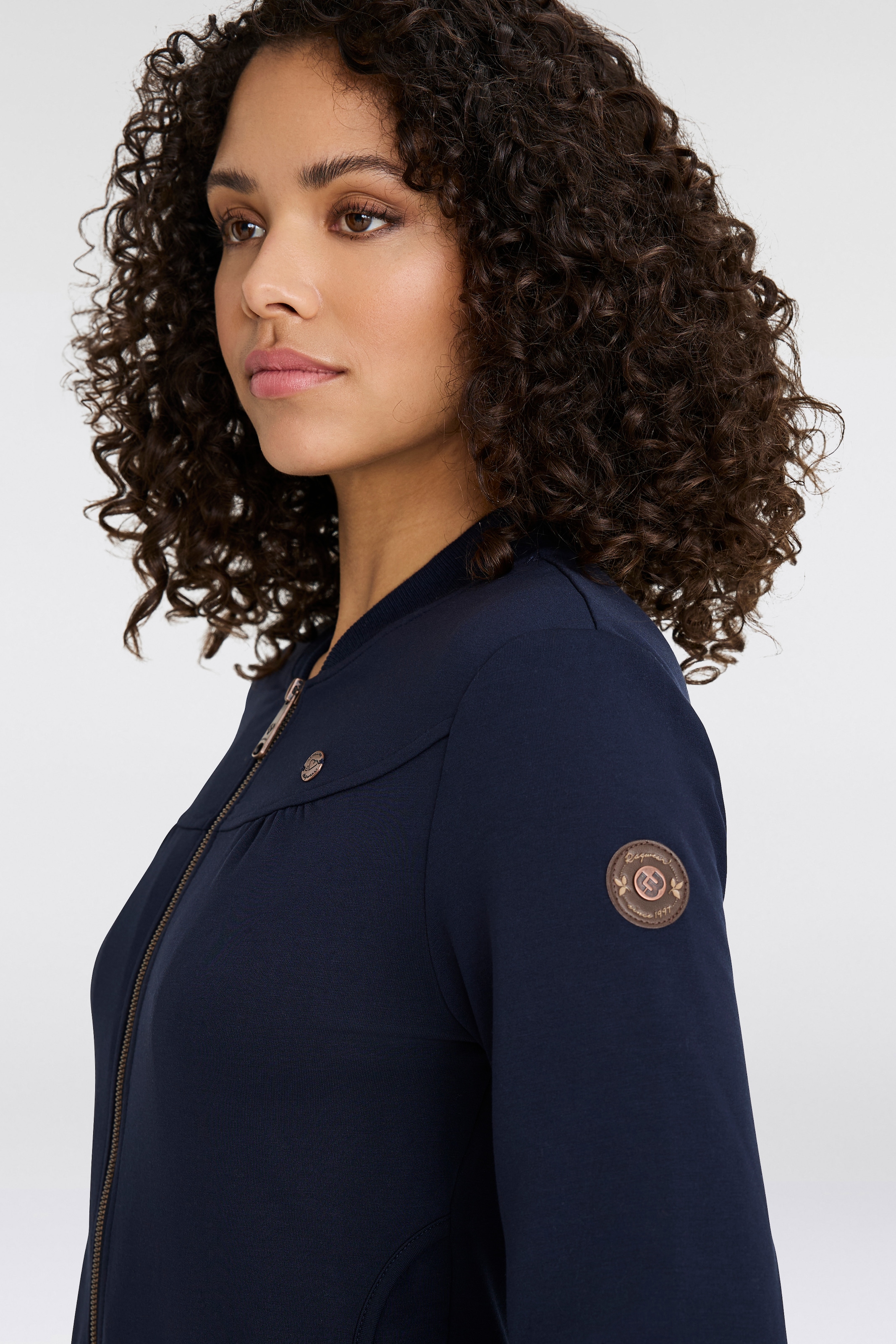 Ragwear Sweatjacke »KENIA CORE«, mit Logo und gerafften Details
