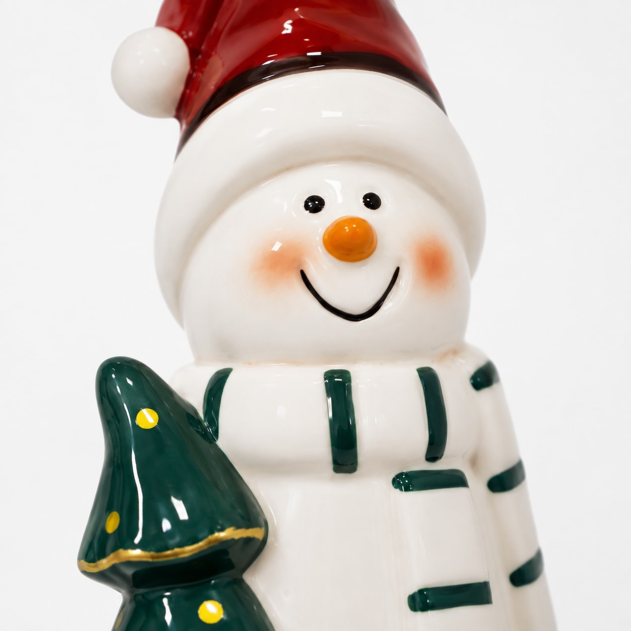 OTTO home Teelichthalter »Deko Weihnachten Eeske, aus Porzellan detailreich bemalt« Weihnachtsmann und Schneemann im 2er Set, jeweils ca.31cm hoch