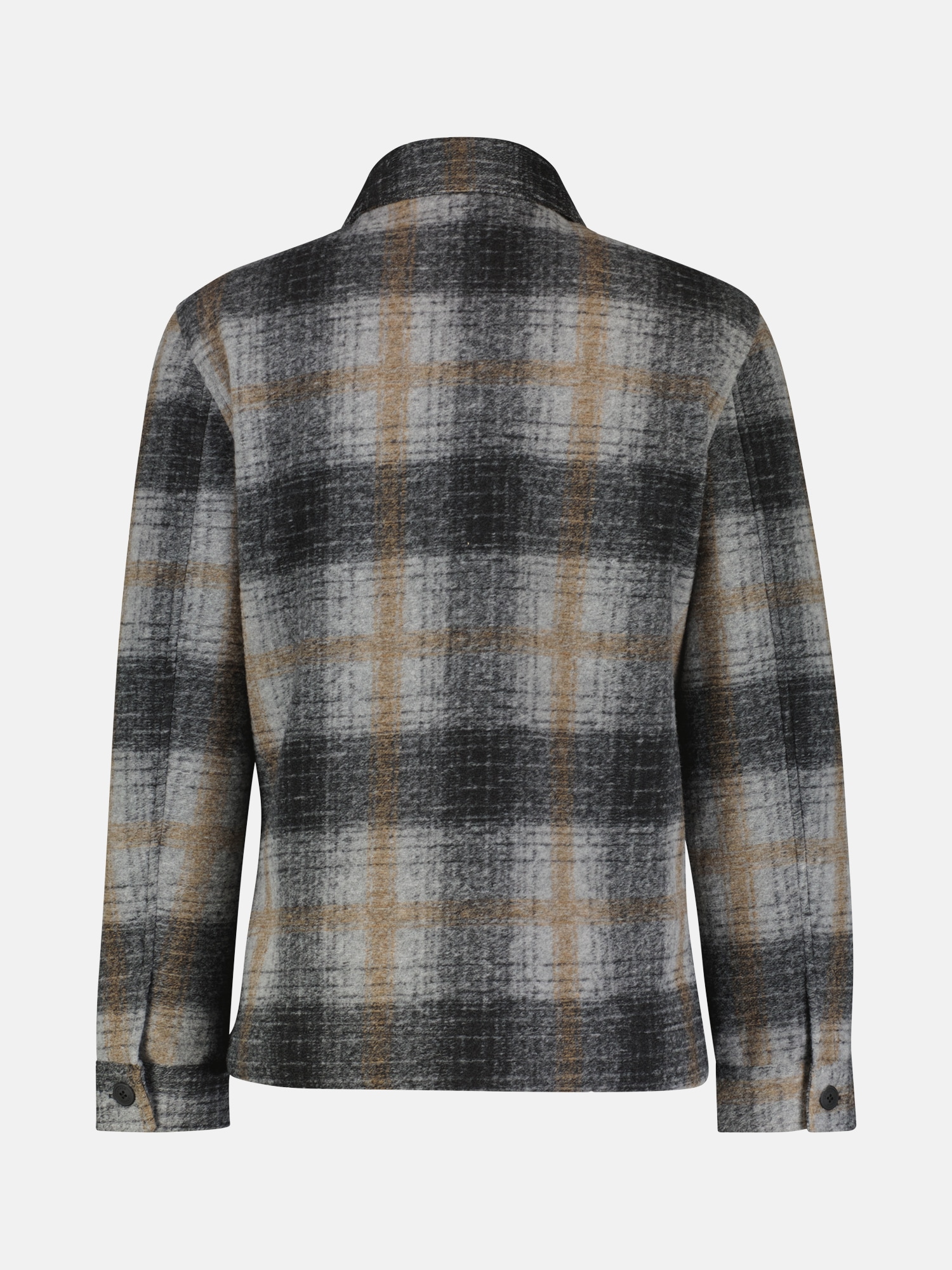 LERROS Outdoorjacke »Karierte Outdoor-Hemdjacke in Woll-Optik« ohne Kapuze