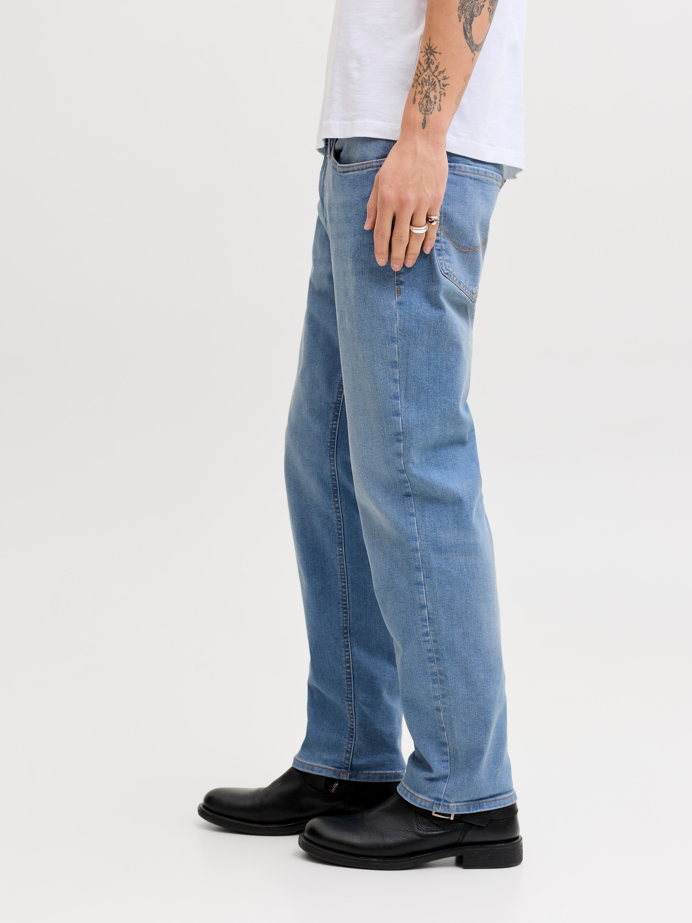 Jack & Jones Straight-Jeans »JJICLARK JJORIGINAL SQ 2« Baumwollmischung, straight fit