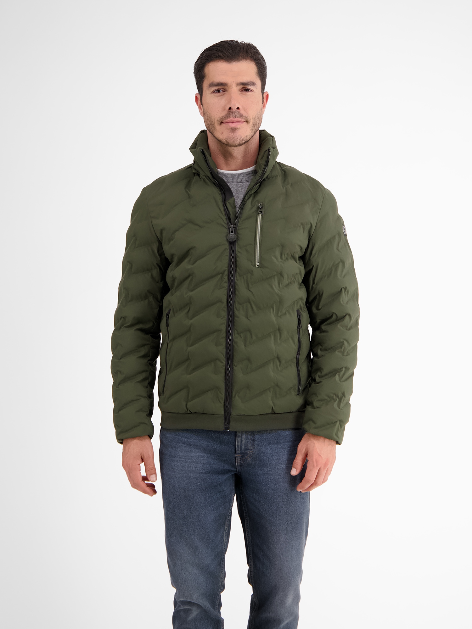 LERROS Outdoorjacke »LERROS Sportive Funktions-Steppjacke für Herren«, mit Kapuze, Wasser- und windabweisend