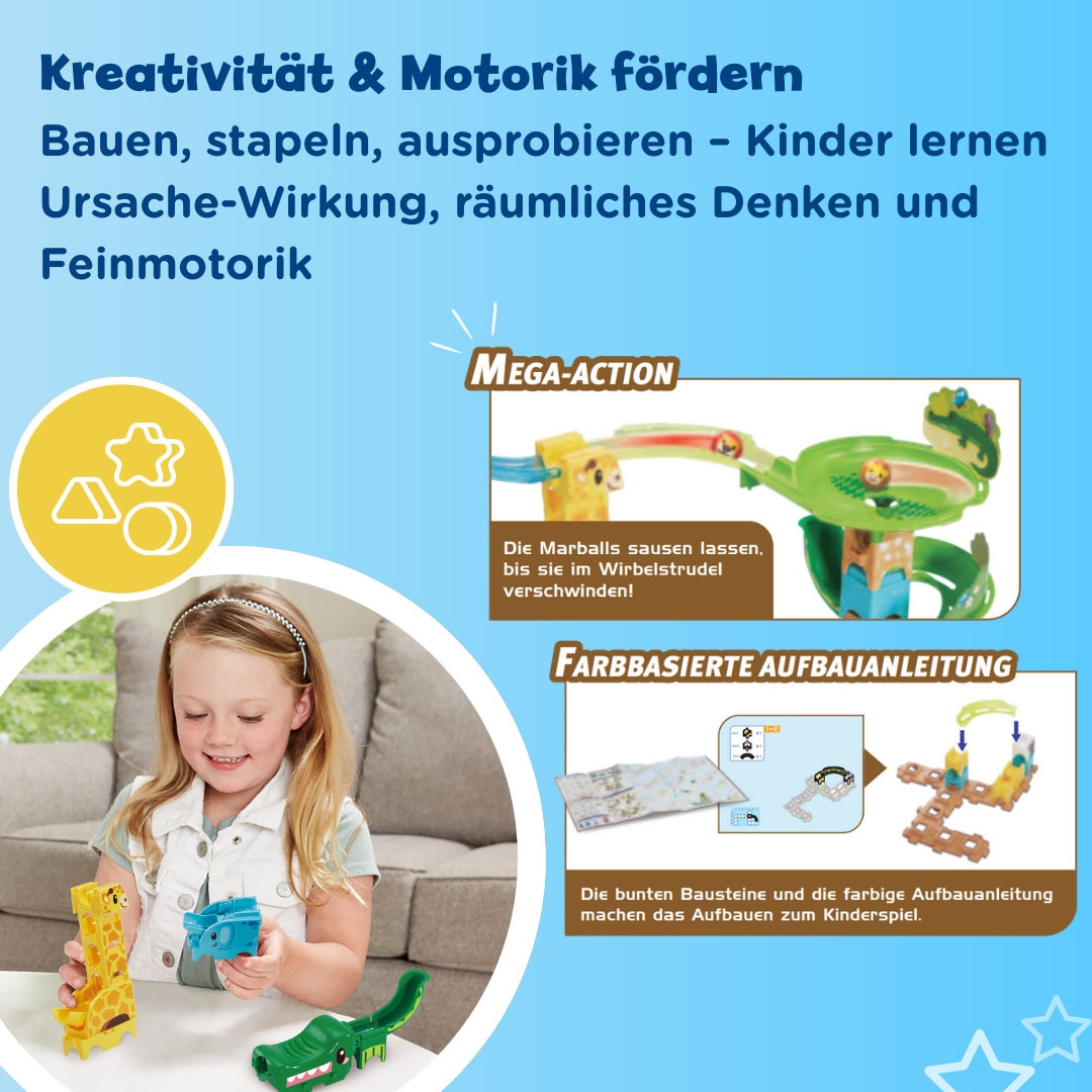 Vtech® Kugelbahn »Marble Rush - Tierisches Action Set J100«