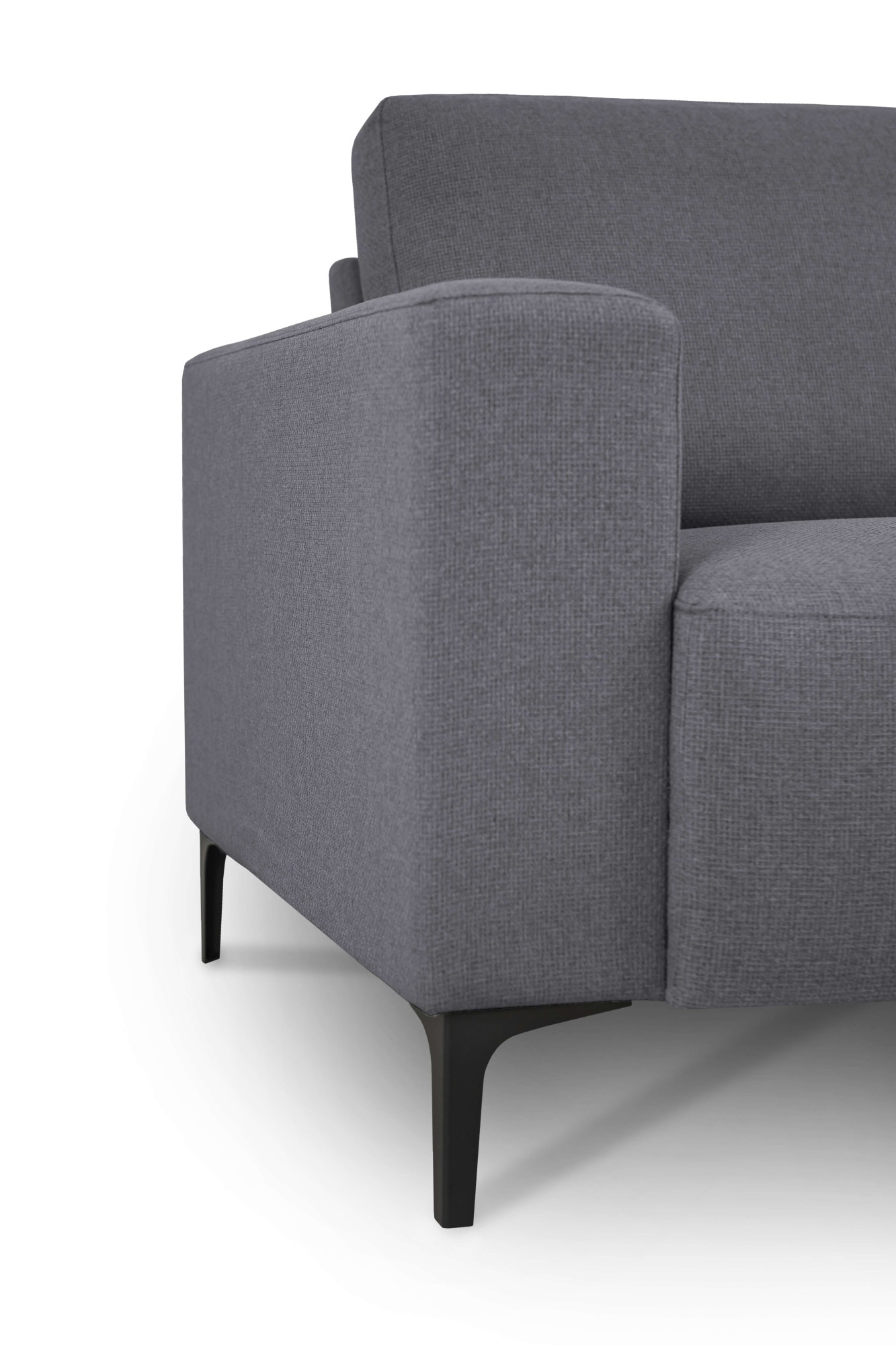 Home affaire Ecksofa »Tournon, L-Form, Breite 262 cm, Webstoff, Chenille«, Designsofa im nordischen Stil, Wellenunterfederung, Metallfüße
