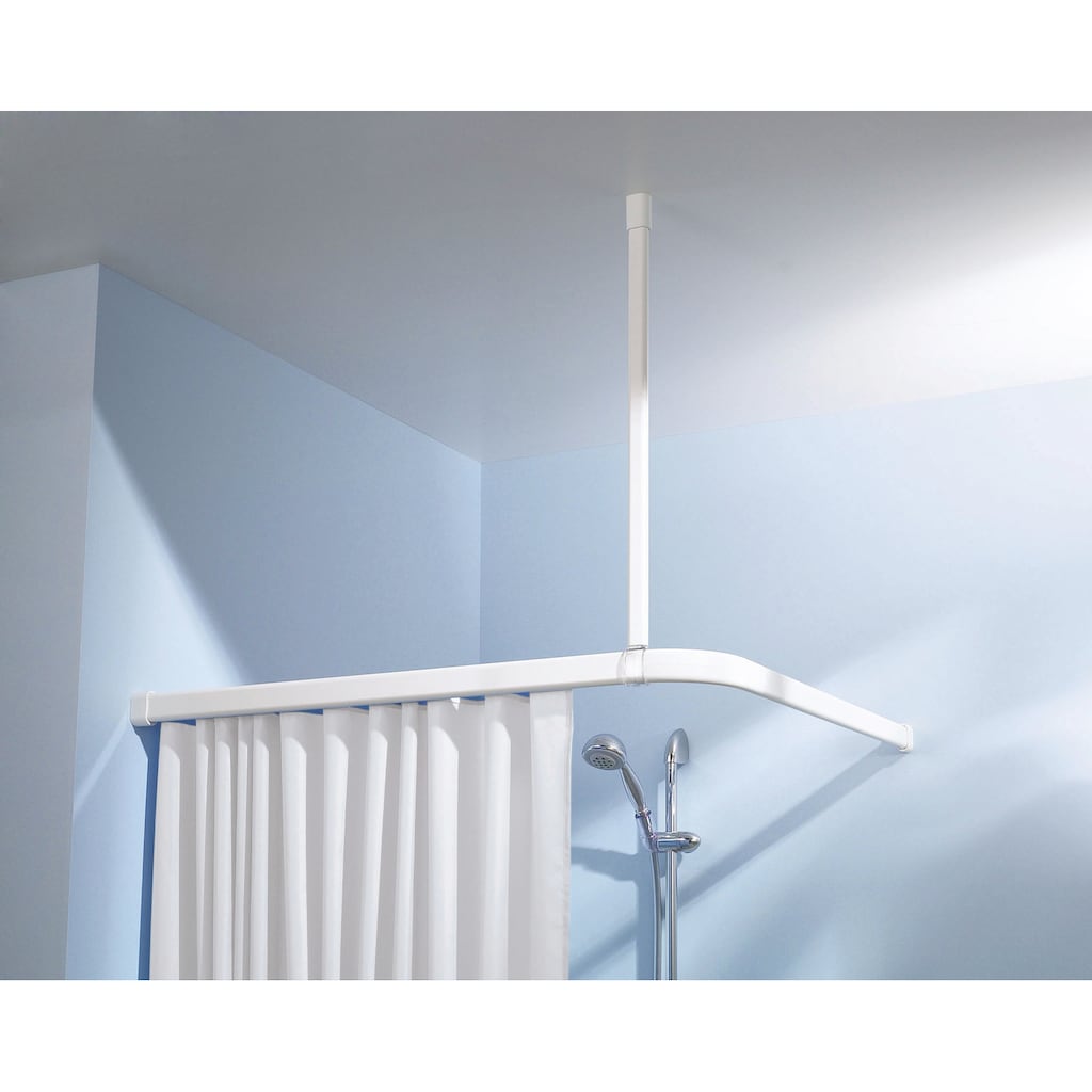 Kleine Wolke Vorhangschiene »Deckenhalterung«, kürzbar, für Duschvorhänge