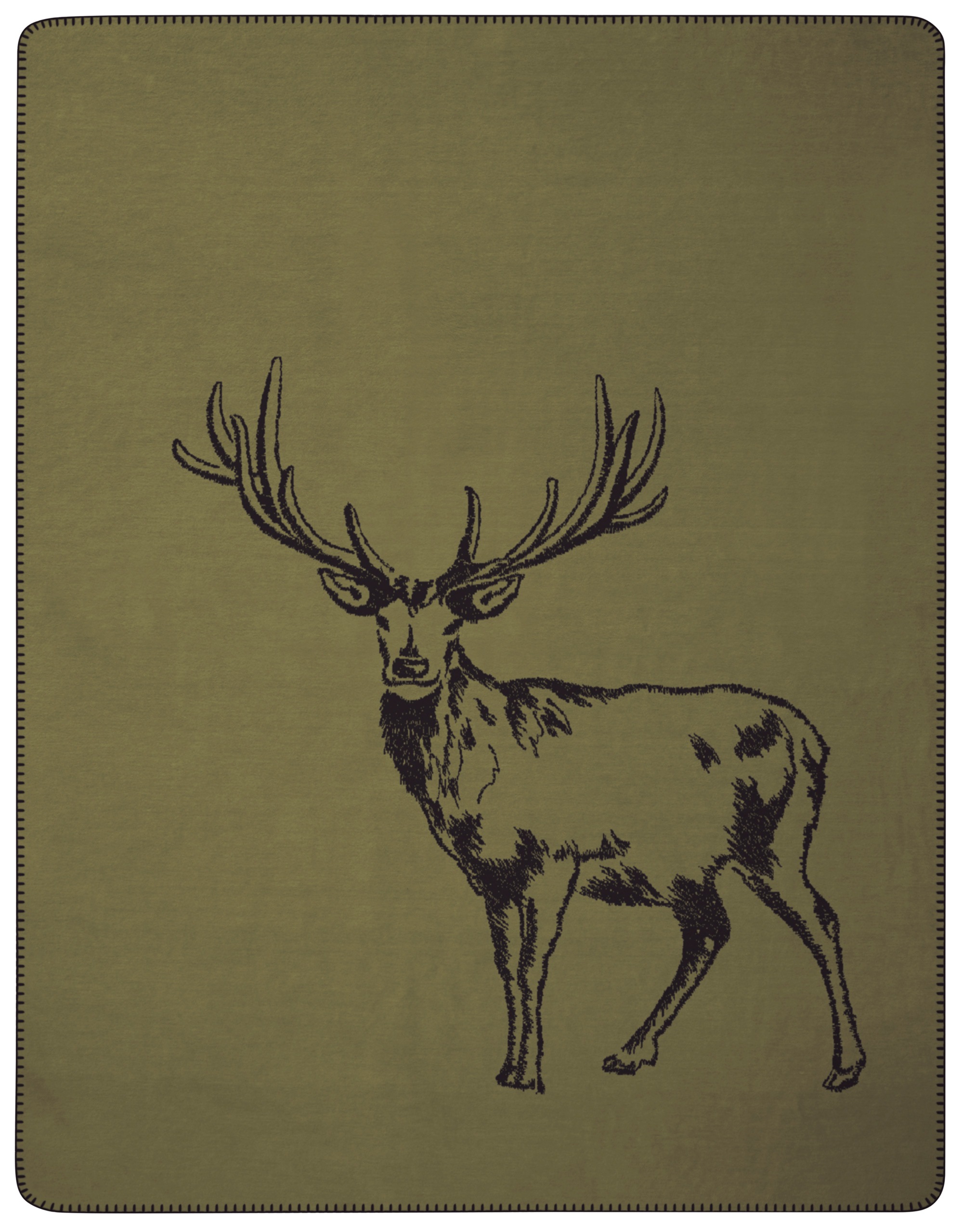 Biederlack Wohndecke »Deer« mit Zierstich