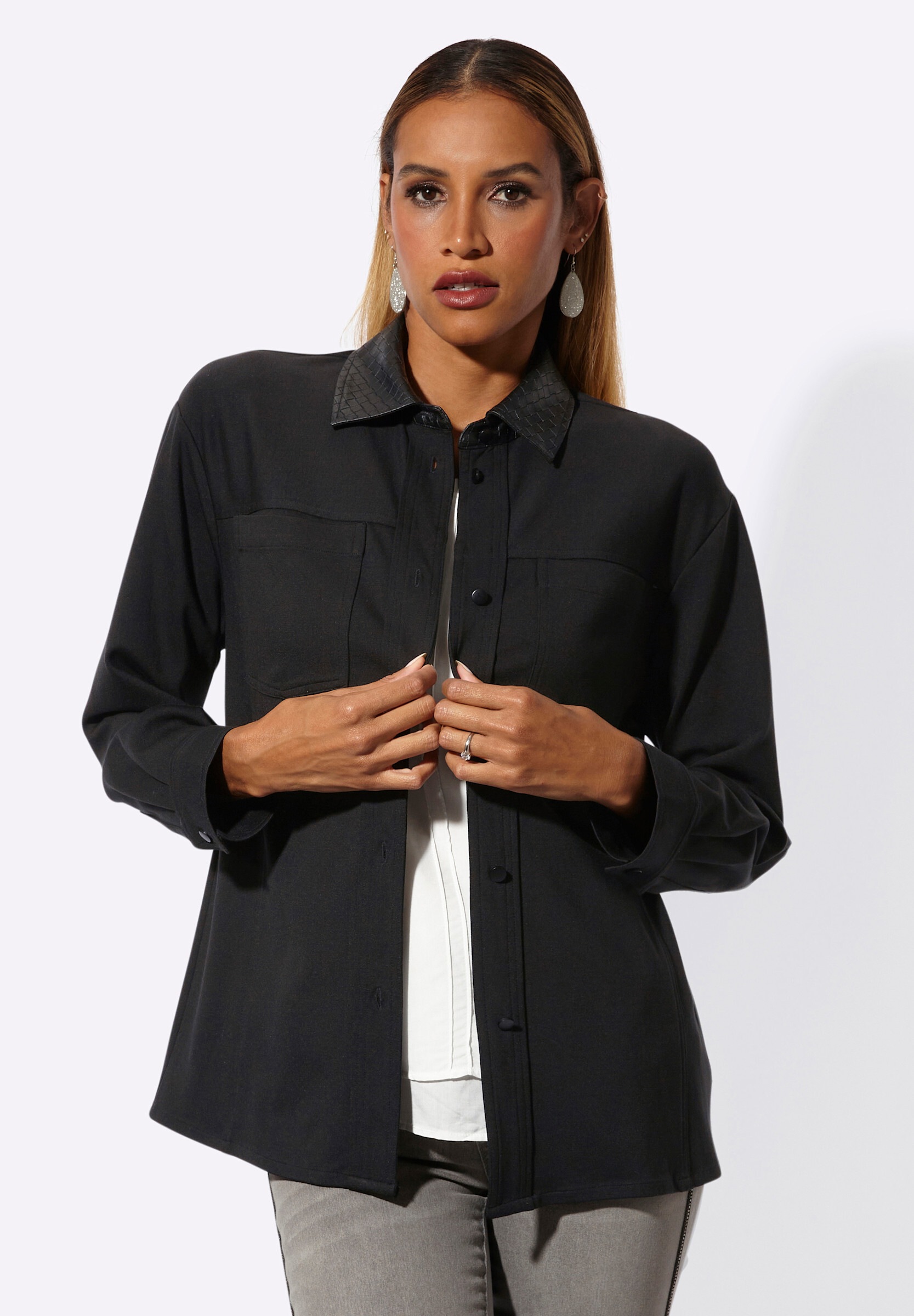creation L Jackenblazer »Hemdjacke Shirtjacke«