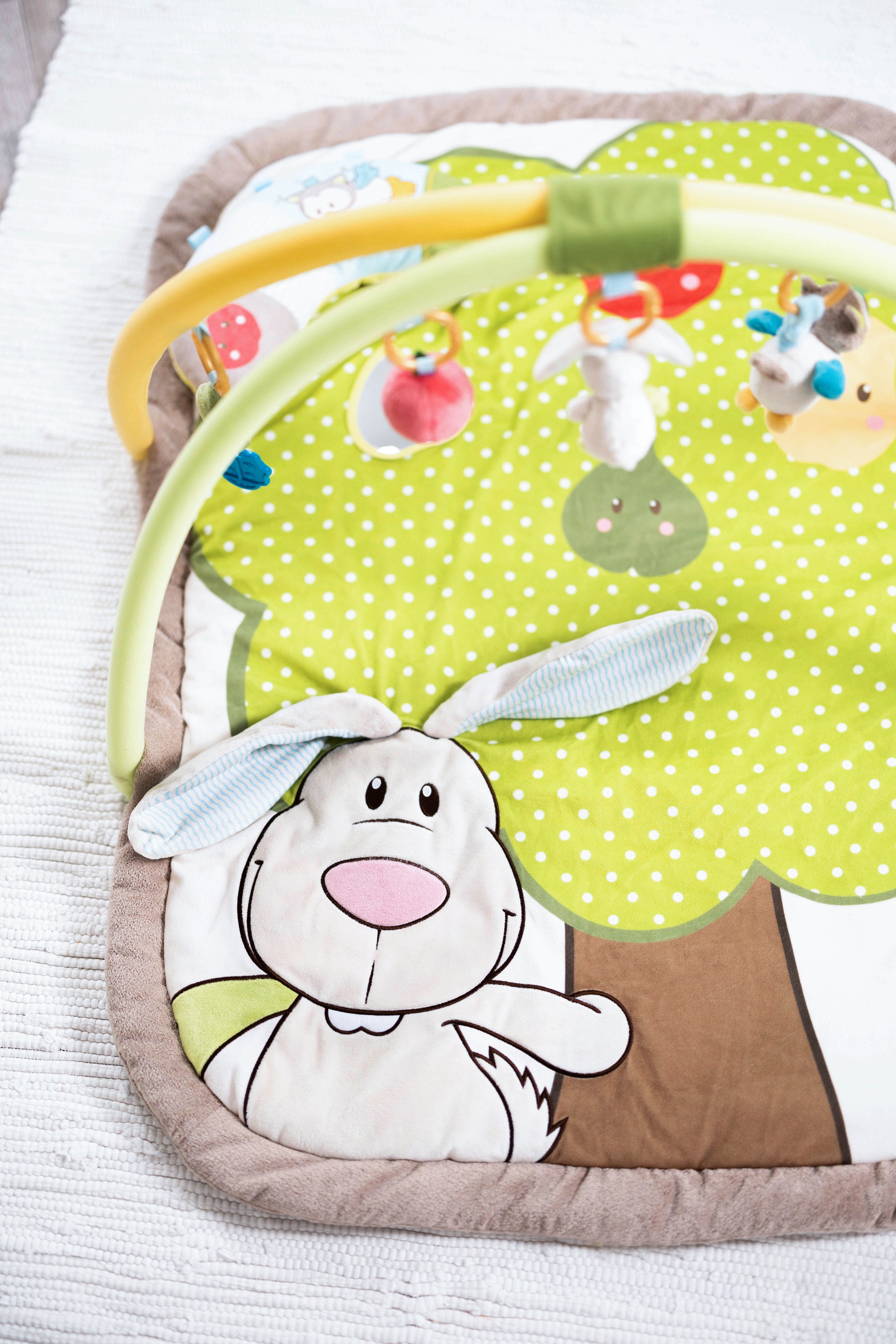 Nici Baby Gym »My First NICI Kollektion, 3-D Activity-Decke«, mit Spielkissen Hase und Eule