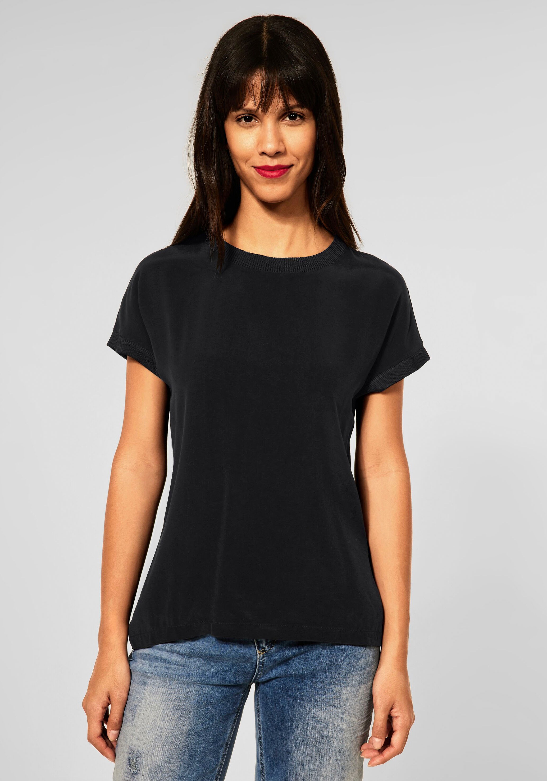 STREET ONE Shirttop, mit überschnittenen Schultern