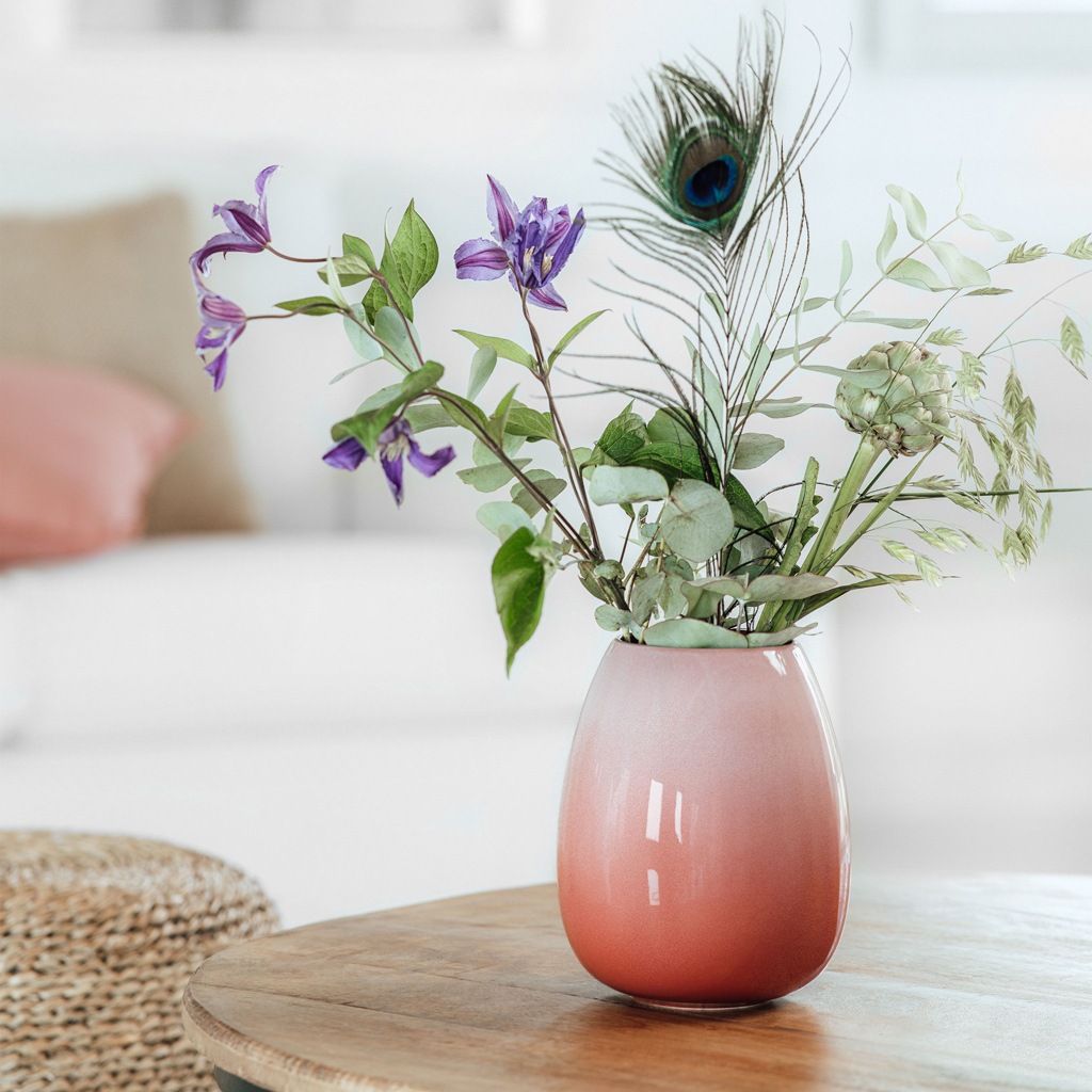 like. by Villeroy & Boch Dekovase »Vase Drop Perlemor Home 17,5 cm rosa«