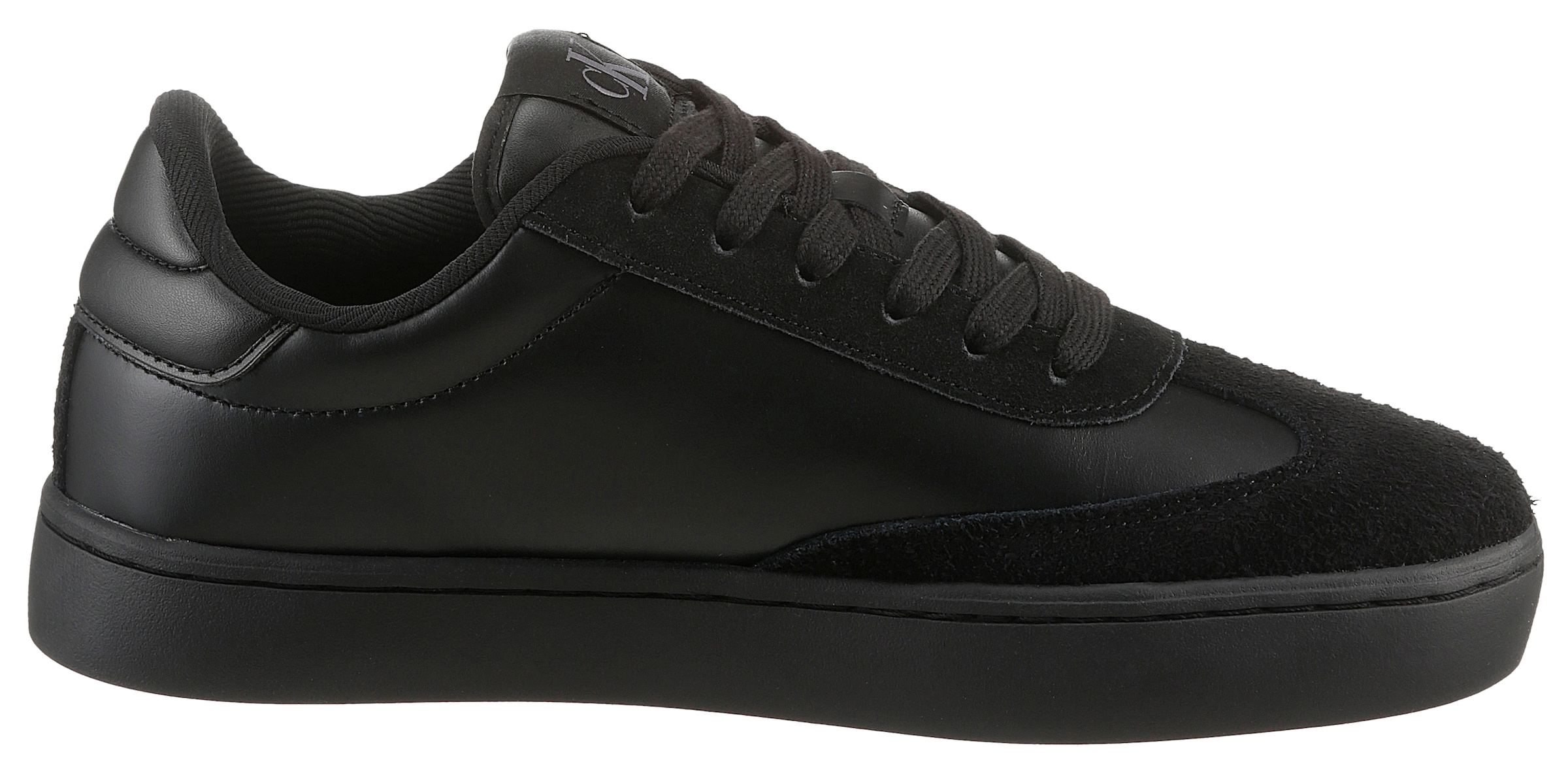 Calvin Klein Jeans Sneaker »CLASSIC CUPLOW LACEUP LTH FAD«, Basket-Sneaker, Schnürschuh, Freizeitschuh mit weichem Schaftrand