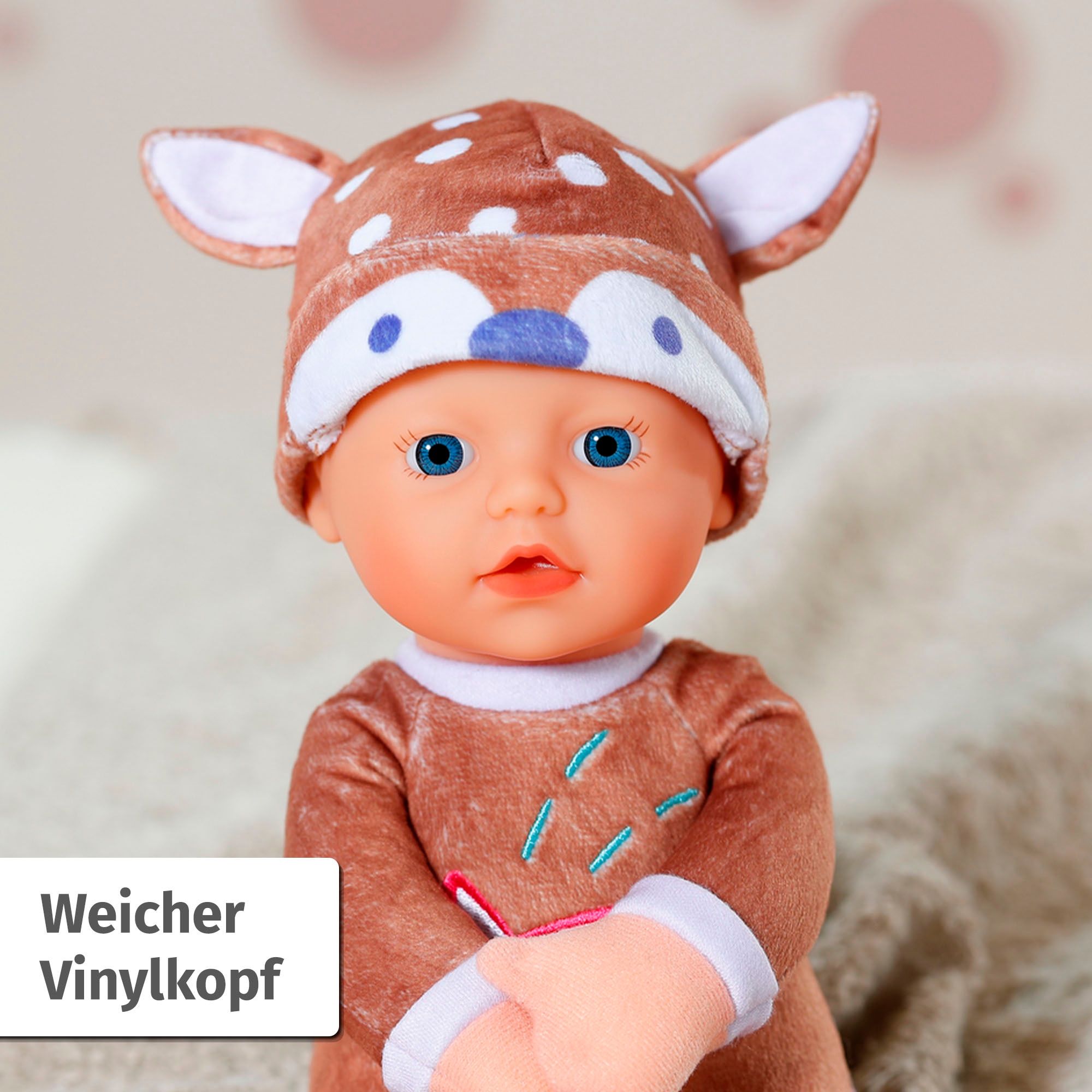 Baby Born Babypuppe »for babies Sleepy Reh, 30 cm«, mit Rassel im Inneren