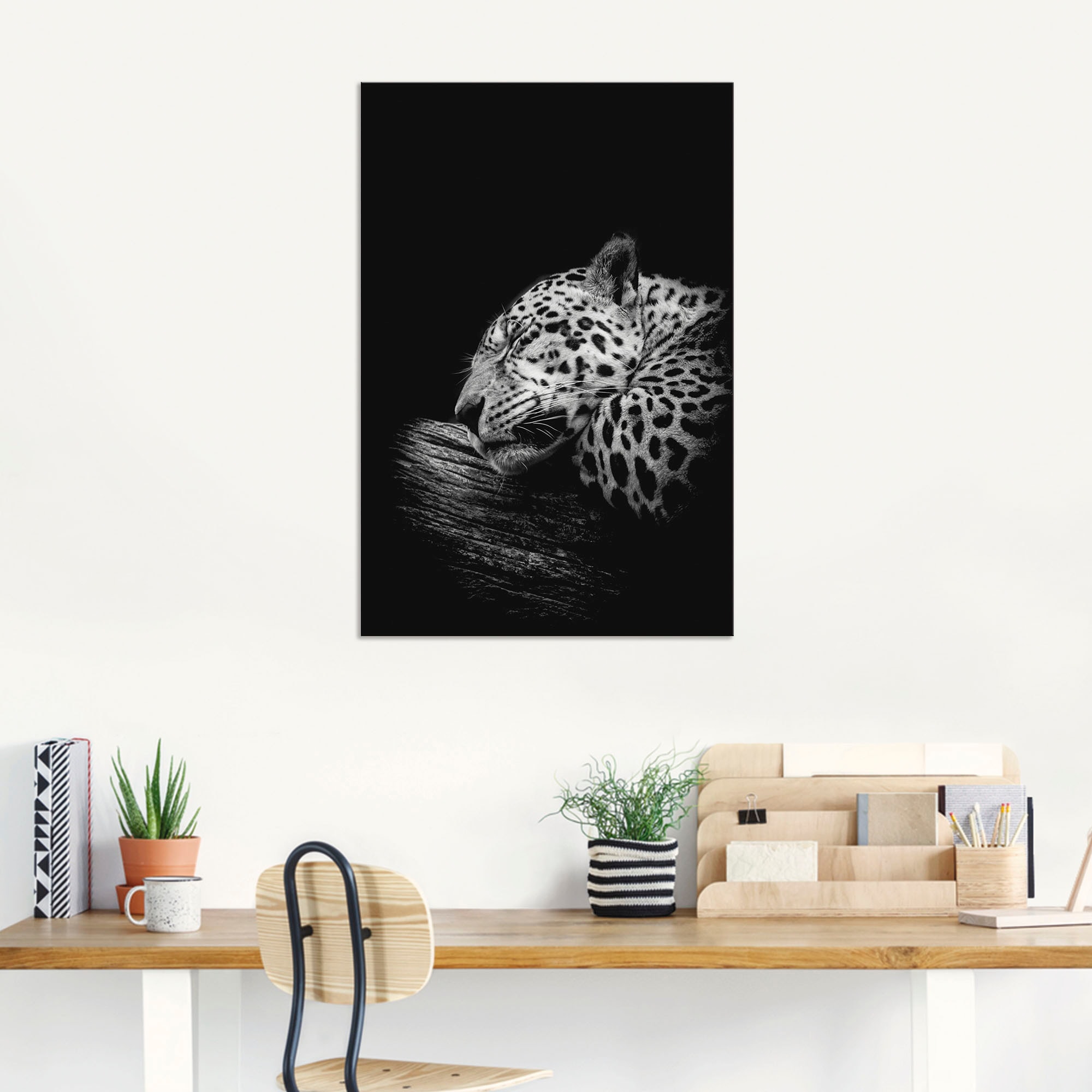 Artland Wandbild »Der schlafende Jaguar«, Wildtiere, (1 St.), als Alubild, Outdoorbild, Leinwandbild, Poster in verschied. Größen