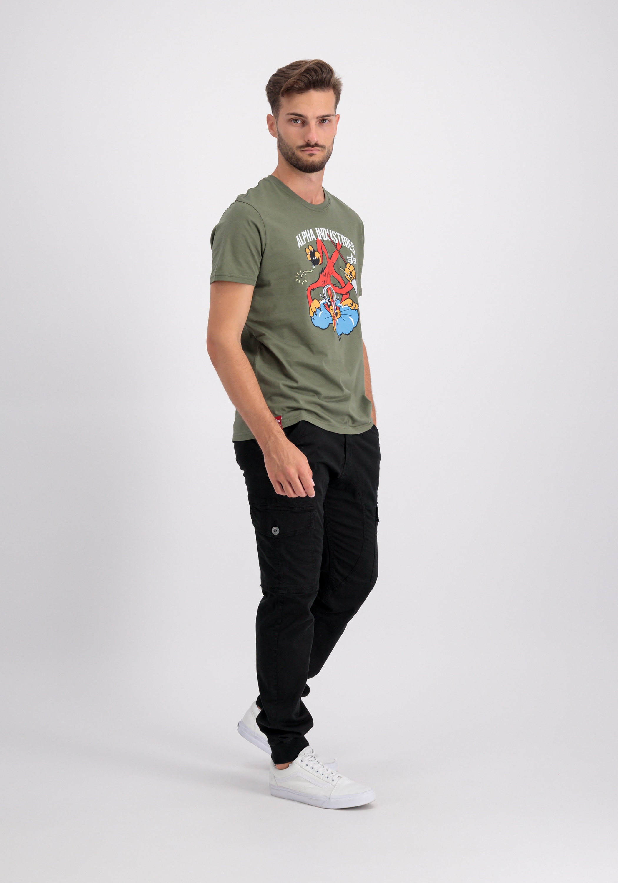Alpha Industries T-Shirt »Alpha Industries Men - T-Shirts Fighter Squadron T-Shirt«