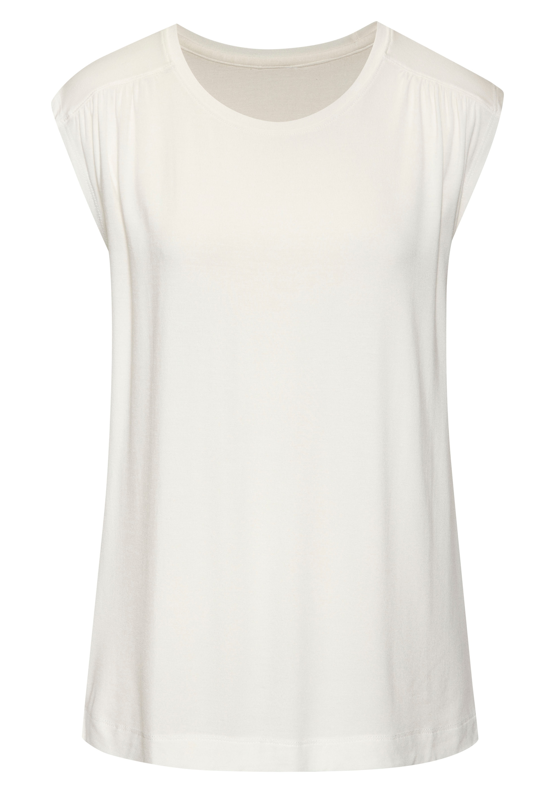 LASCANA Shirttop »mit Schulterraffung«, aus weichem Viskose-Stretch