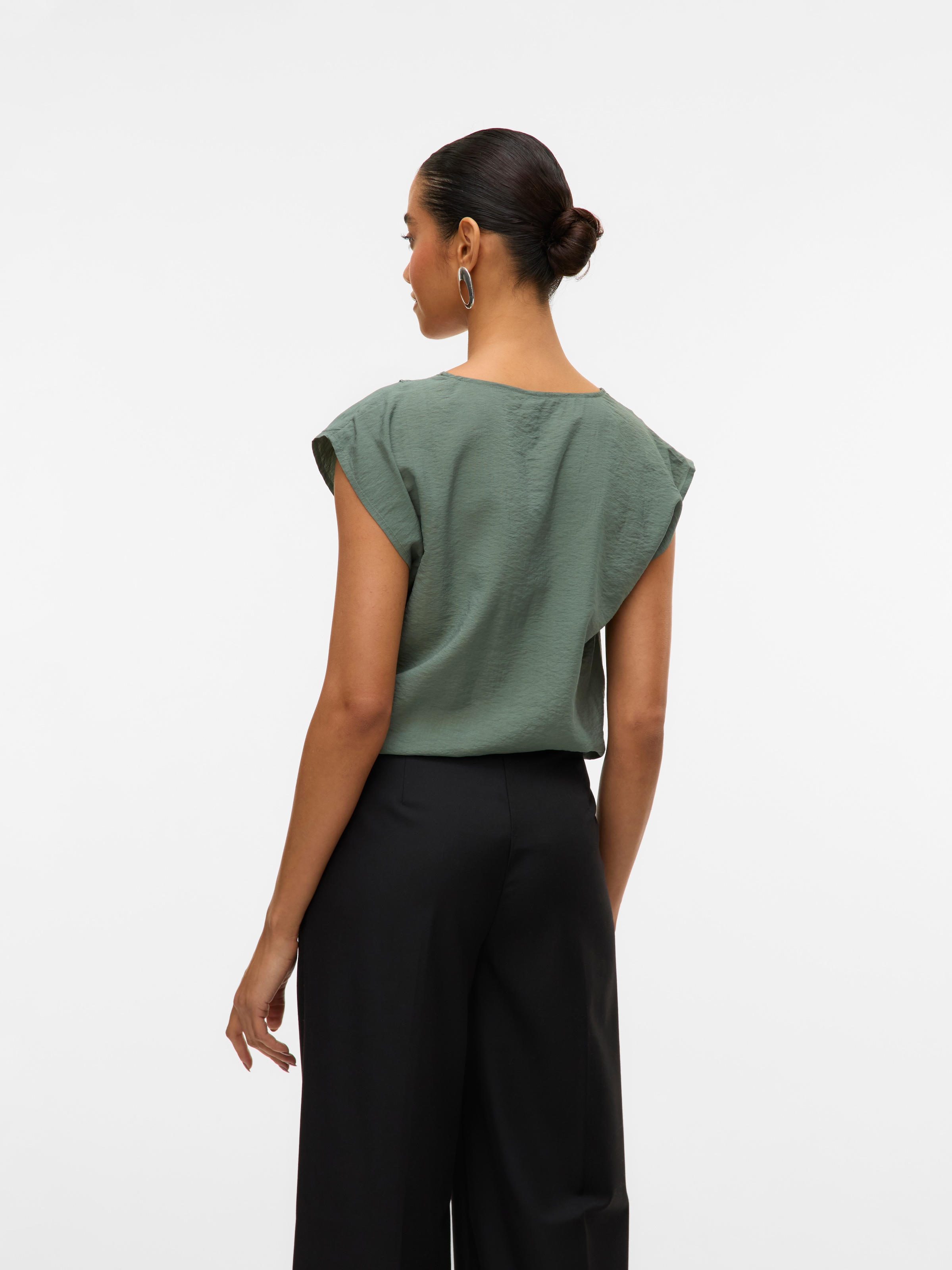Vero Moda Spitzentop »VMSAFA SL V-NECK LACE TOP WVN GA NOOS«