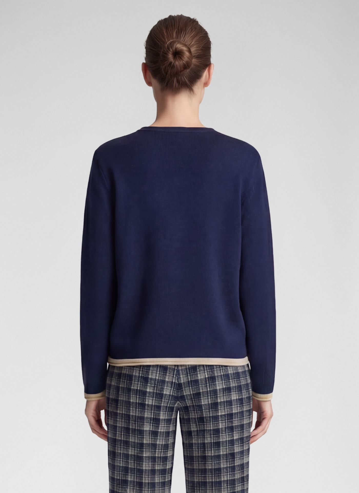 Rabe Strickpullover mit Hunde-Motiv und Fransen