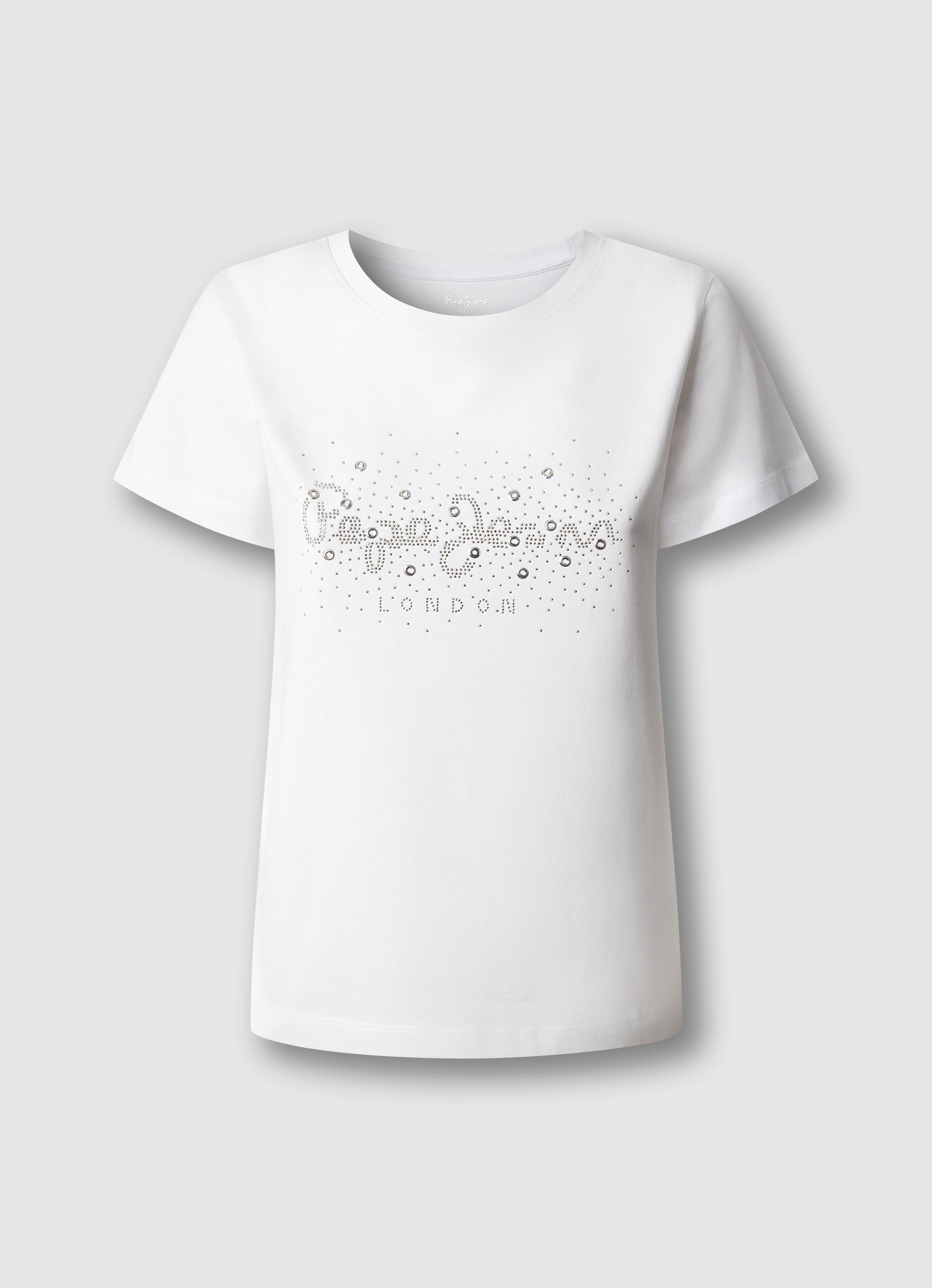 Pepe Jeans T-Shirt »BRADY« mit Rundhals, Nietenapplikation