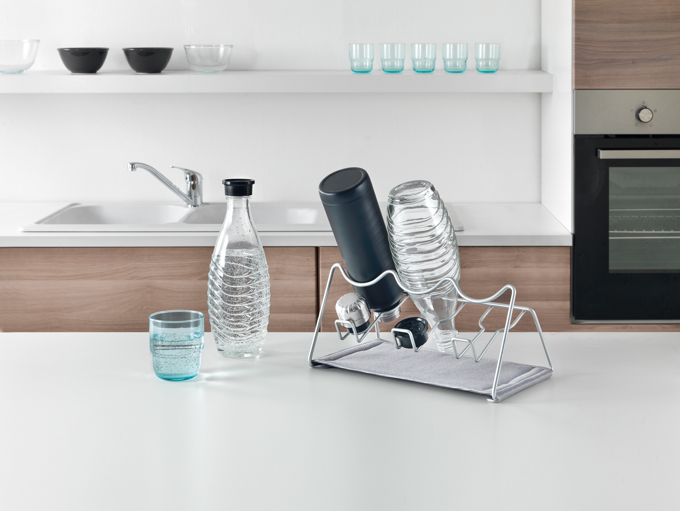 Metaltex Zubehöraufbewahrungsständer »Sodatex-3« (Abtropfgestell) für 3 Flaschen