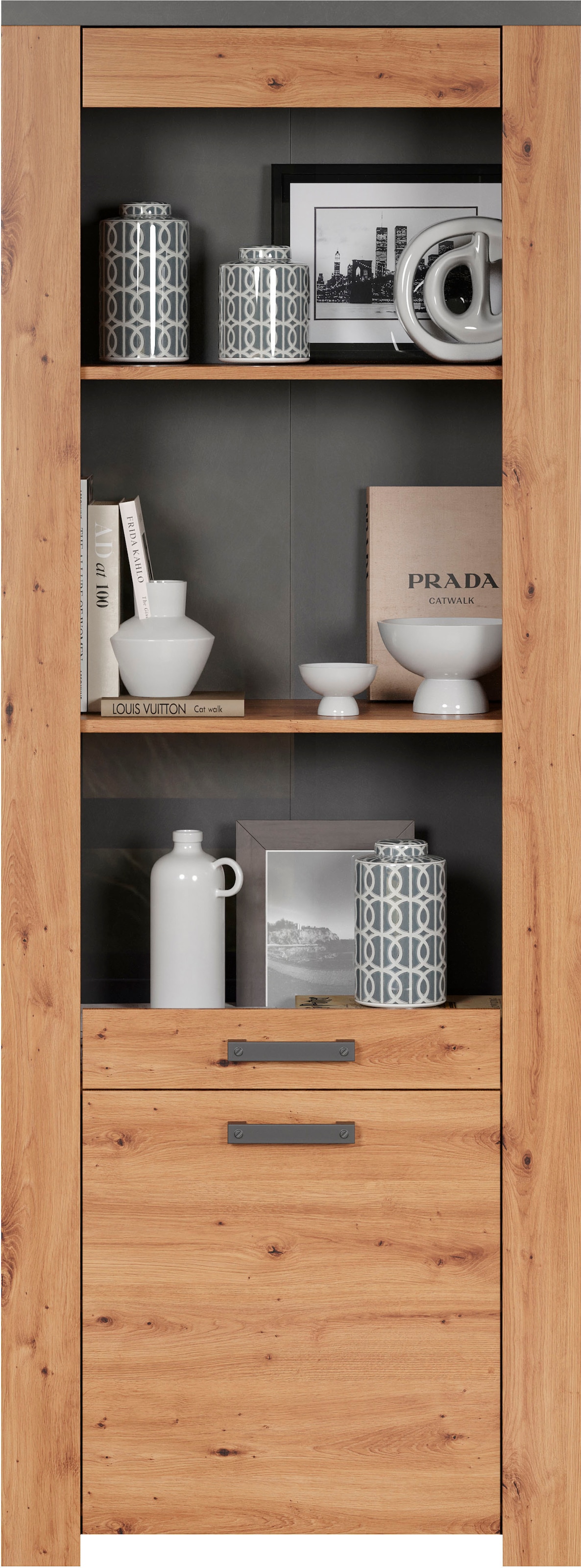 Home affaire Vitrine »Ambres«, (1 St.), mit Glastür, Breite 73 cm, Türanschlag links oder rechts