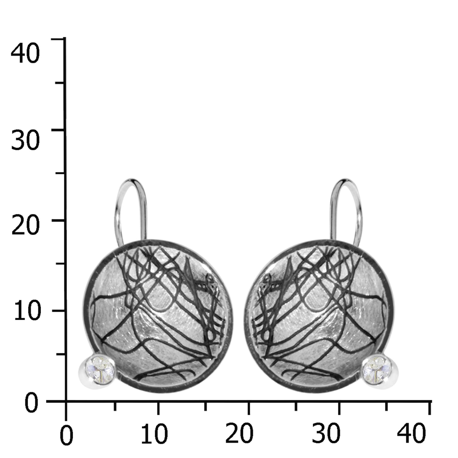 OSTSEE-SCHMUCK Paar Ohrhänger »- Runo - Sarah Vicenza - Silber 925/000 - Zirkonia«
