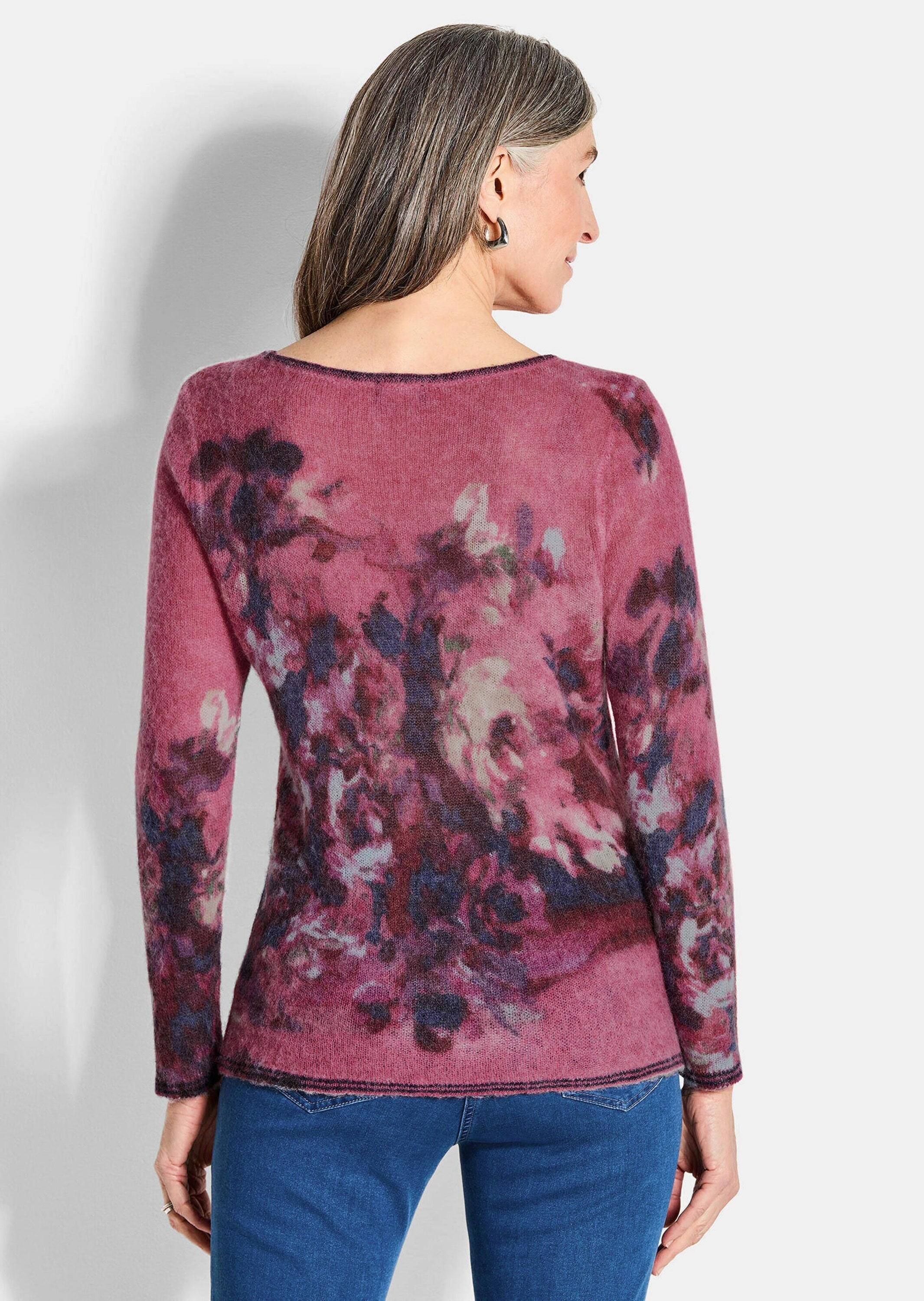 GOLDNER Rundhalspullover »Kurzgröße Feinstrick-Pullover mit Alpaka-Wolle«