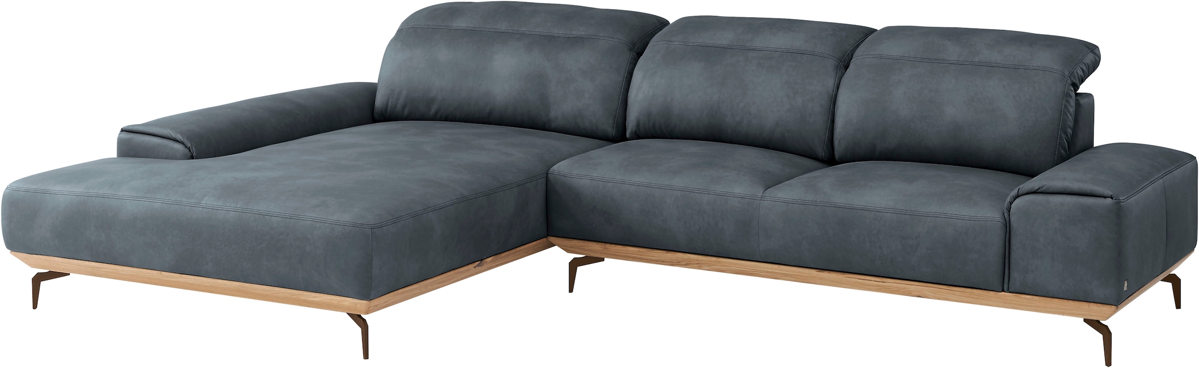 Musterring Wohnlandschaft »MR 2490«, Bronze-Fuß Sitzhöhe 46cm, wahlweise mit Funktionen, Maße 342 x 207 cm