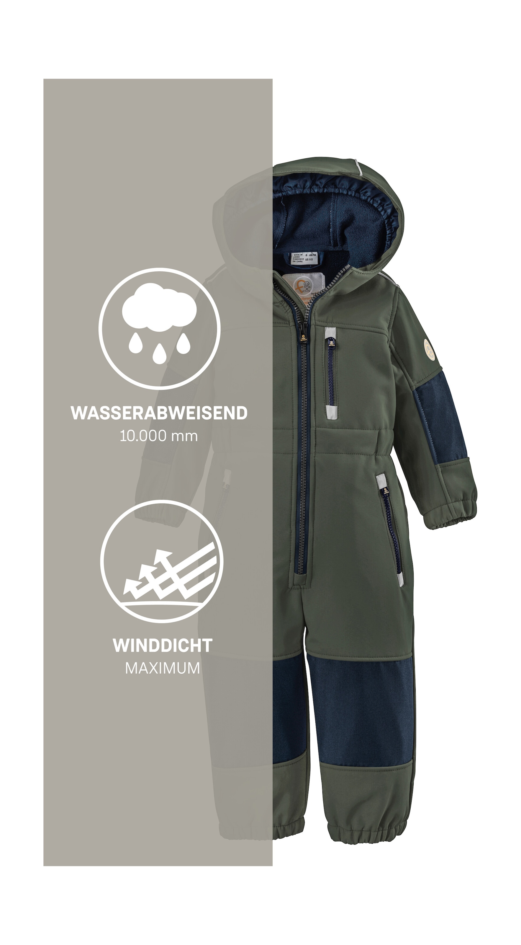 first instinct by killtec Overall »FIOW 35 MNS ONPC« Softshellanzug mit Fleece Innen, wasserabweisend, winddicht