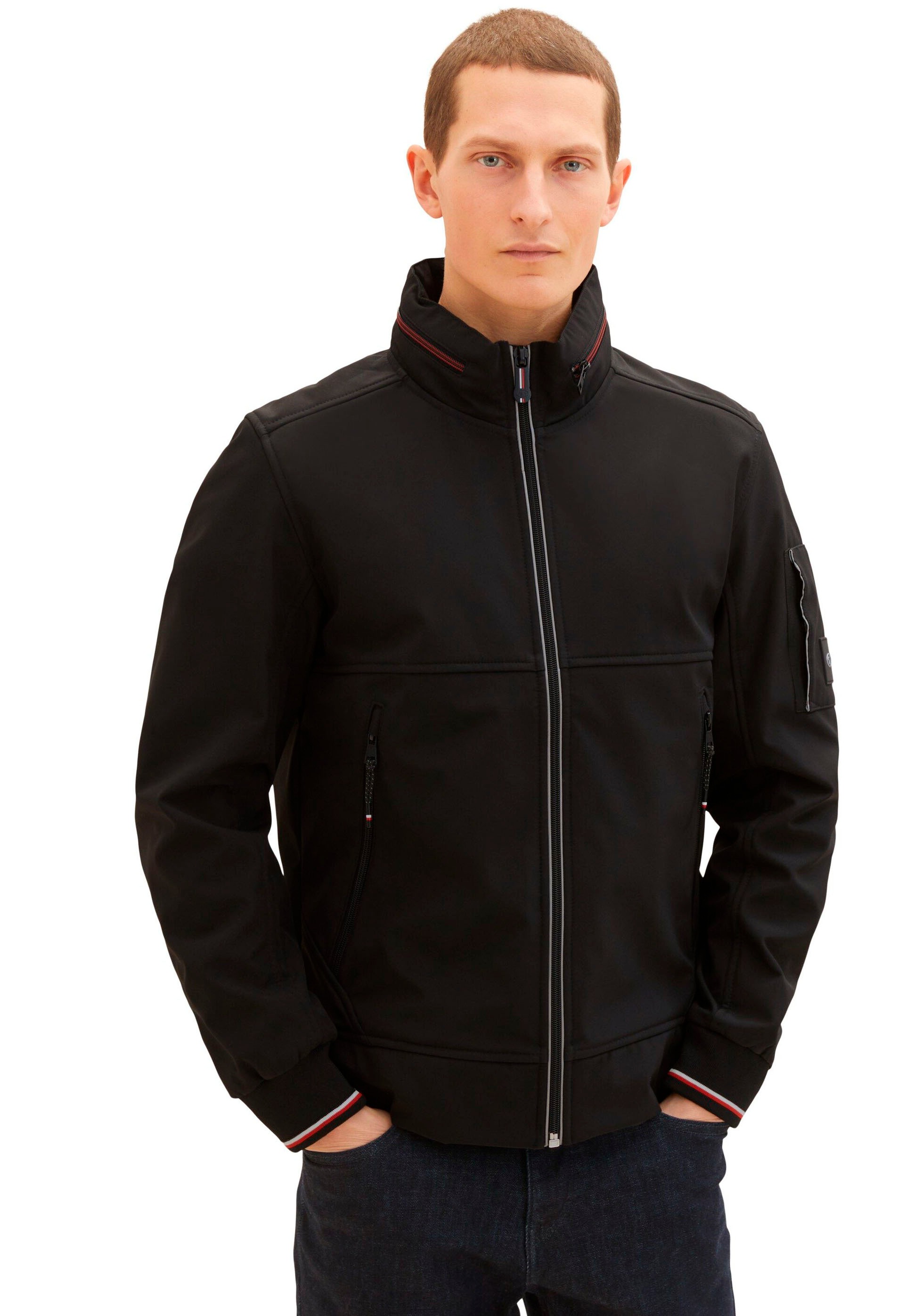 TOM TAILOR Softshelljacke, mit Logo-Badge am Ärmel kaufen