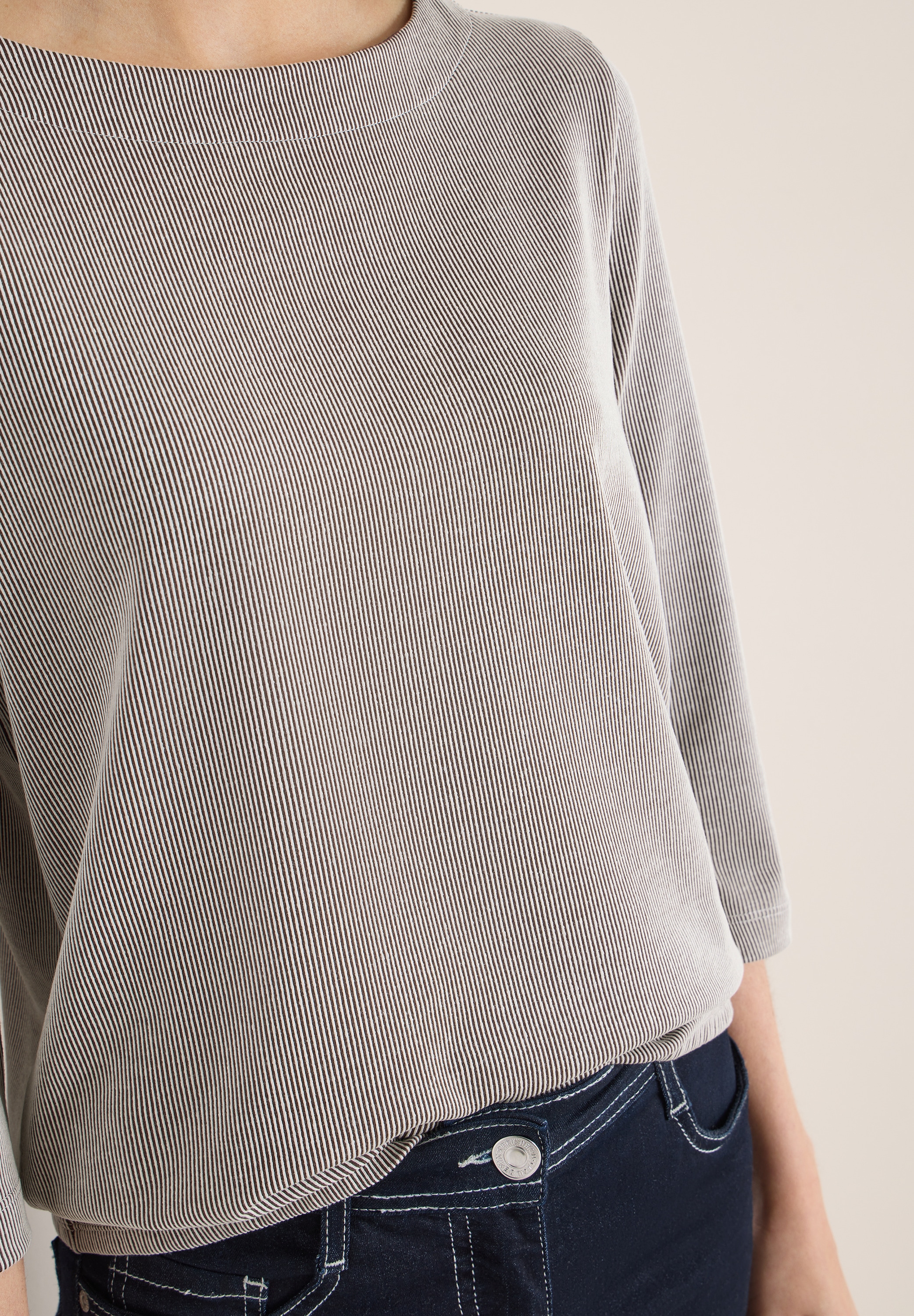 Cecil 3/4-Arm-Shirt mit Streifen Muster