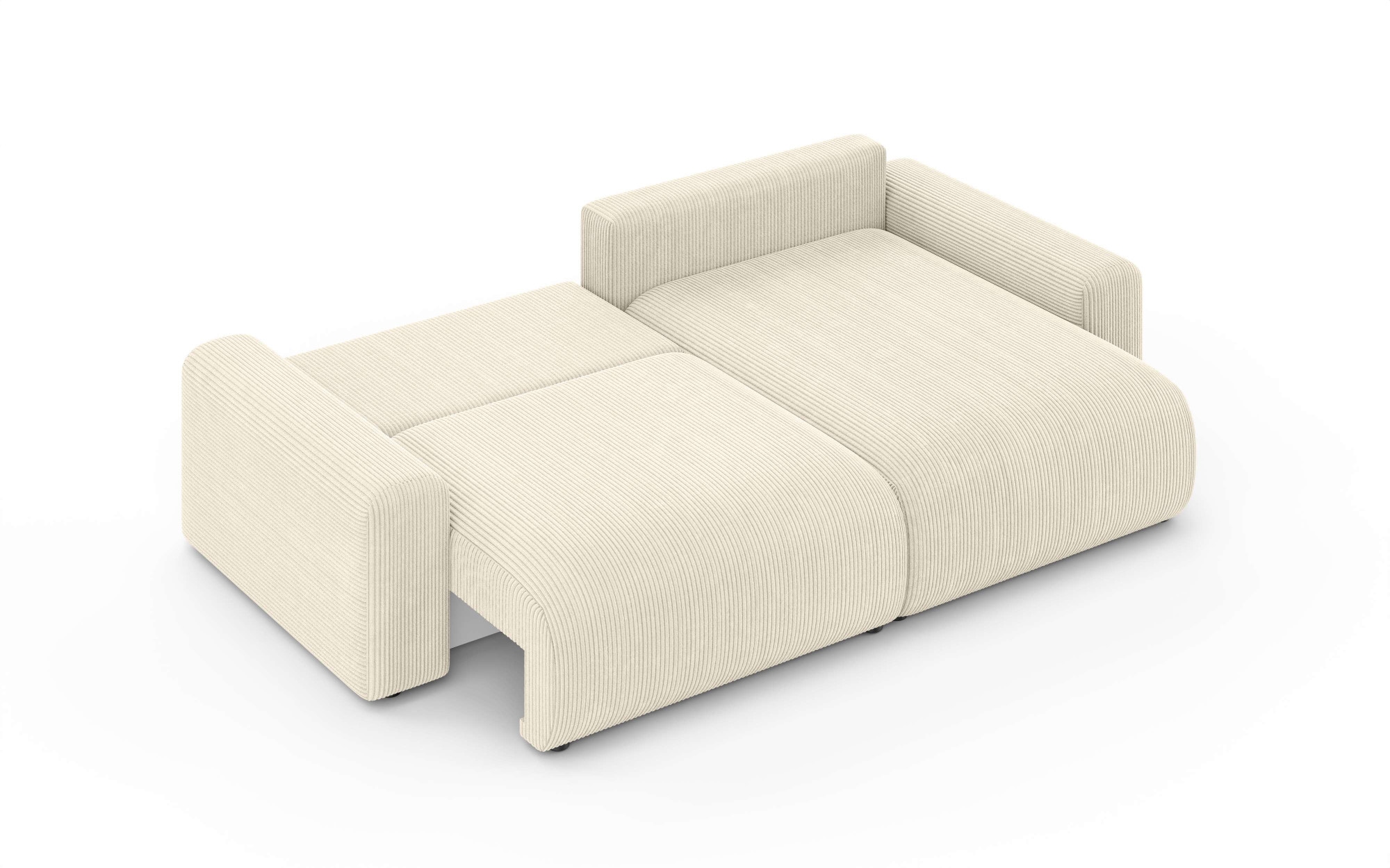 Home affaire Ecksofa »LAKESIDE klein mit Bettfunktion und Bettkasten, B/T/H 235/142/84 cm«, L-Form, Recamiere beidseitig montierbar, mit Wellenunterfederung