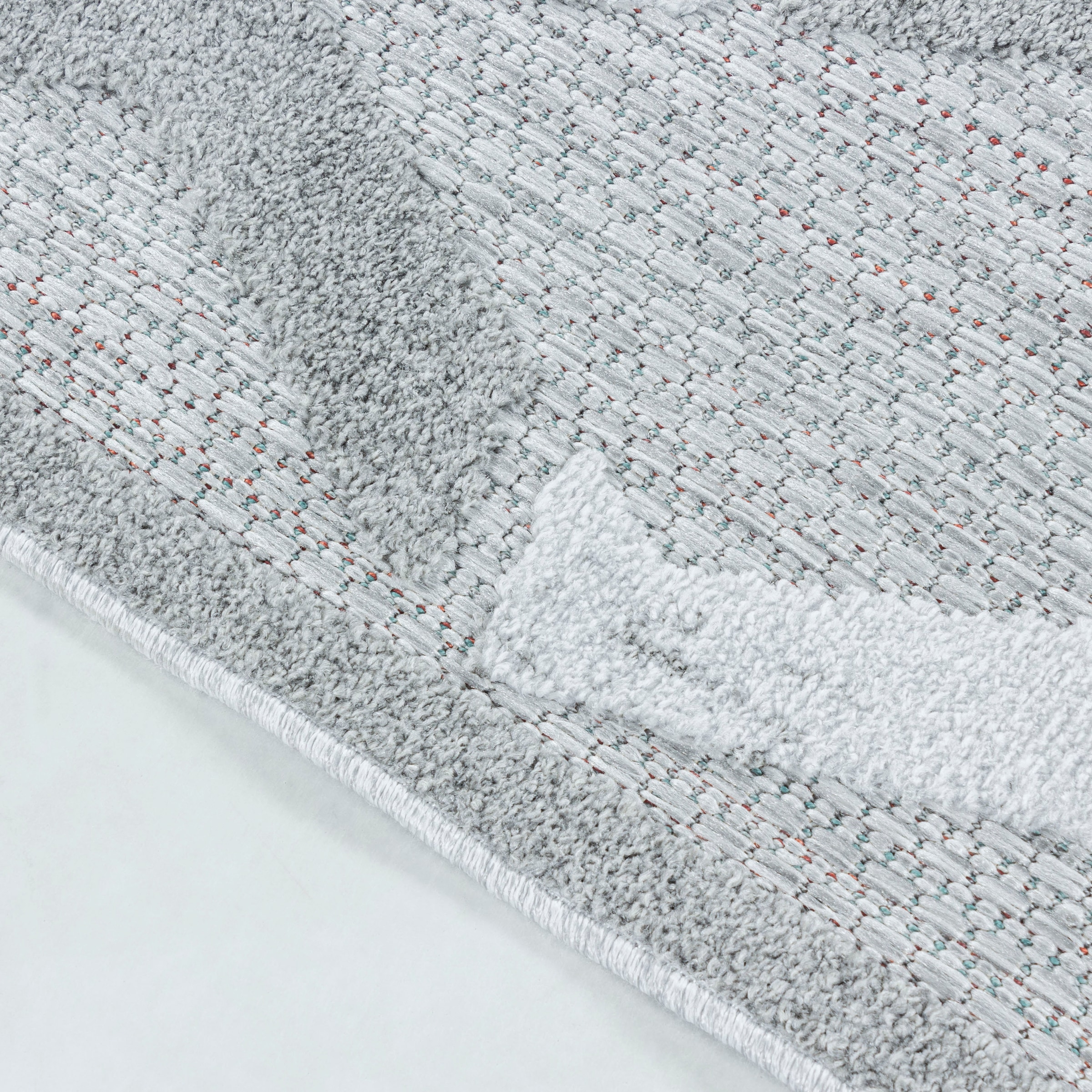 Ayyildiz Teppiche Teppich »BAHAMA 5158«, rechteckig, 8 mm Höhe, Läufer, Flachflor mit Hoch-Tief-Struktur, In-und Outdoor geeignet