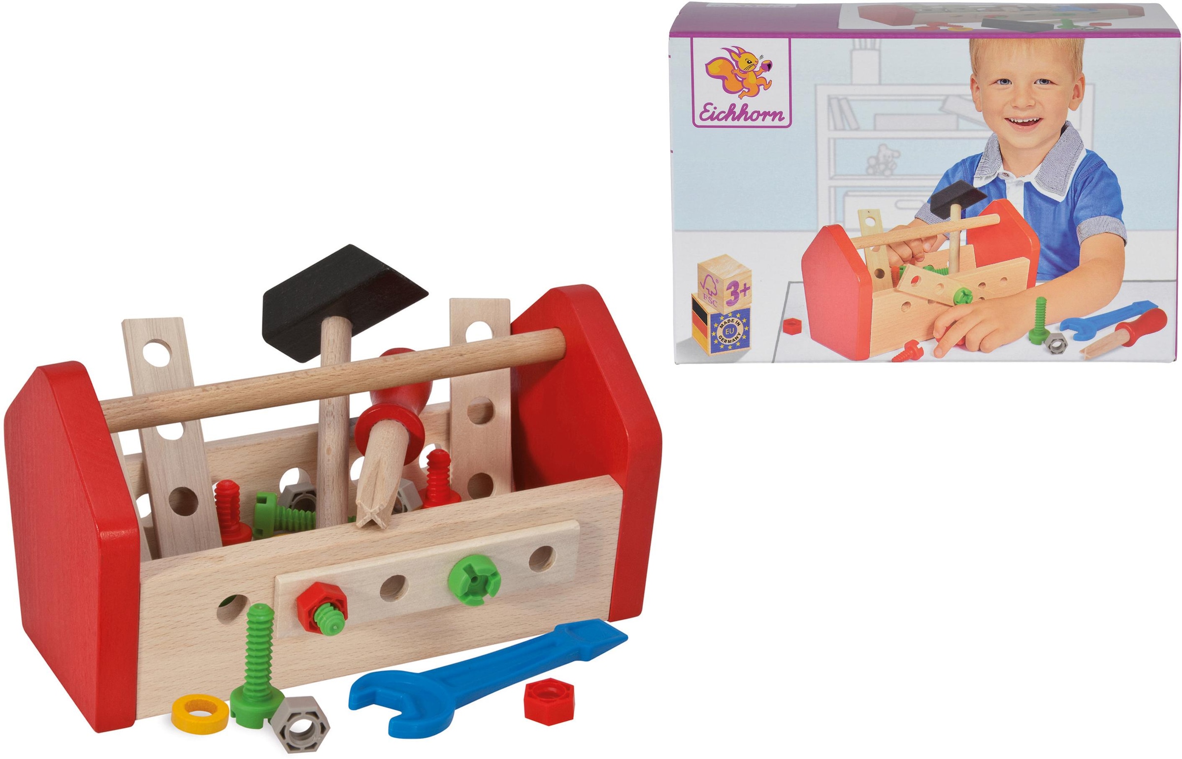 Spielwerkzeugkoffer »Werkzeugbox«, (Set), aus Holz, Made in Germany, FSC®- schützt...