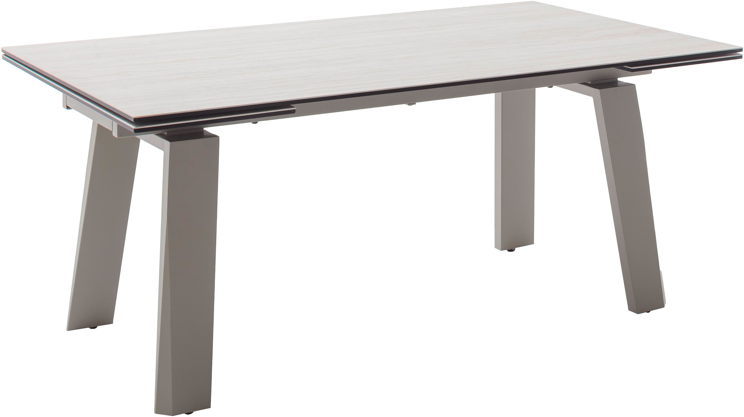 MCA furniture Esstisch »Kalamata« 1 Stk. tlg. Auszugstisch, Stirnauszug, Metallgestell, Keramik, Sicherheitsglas