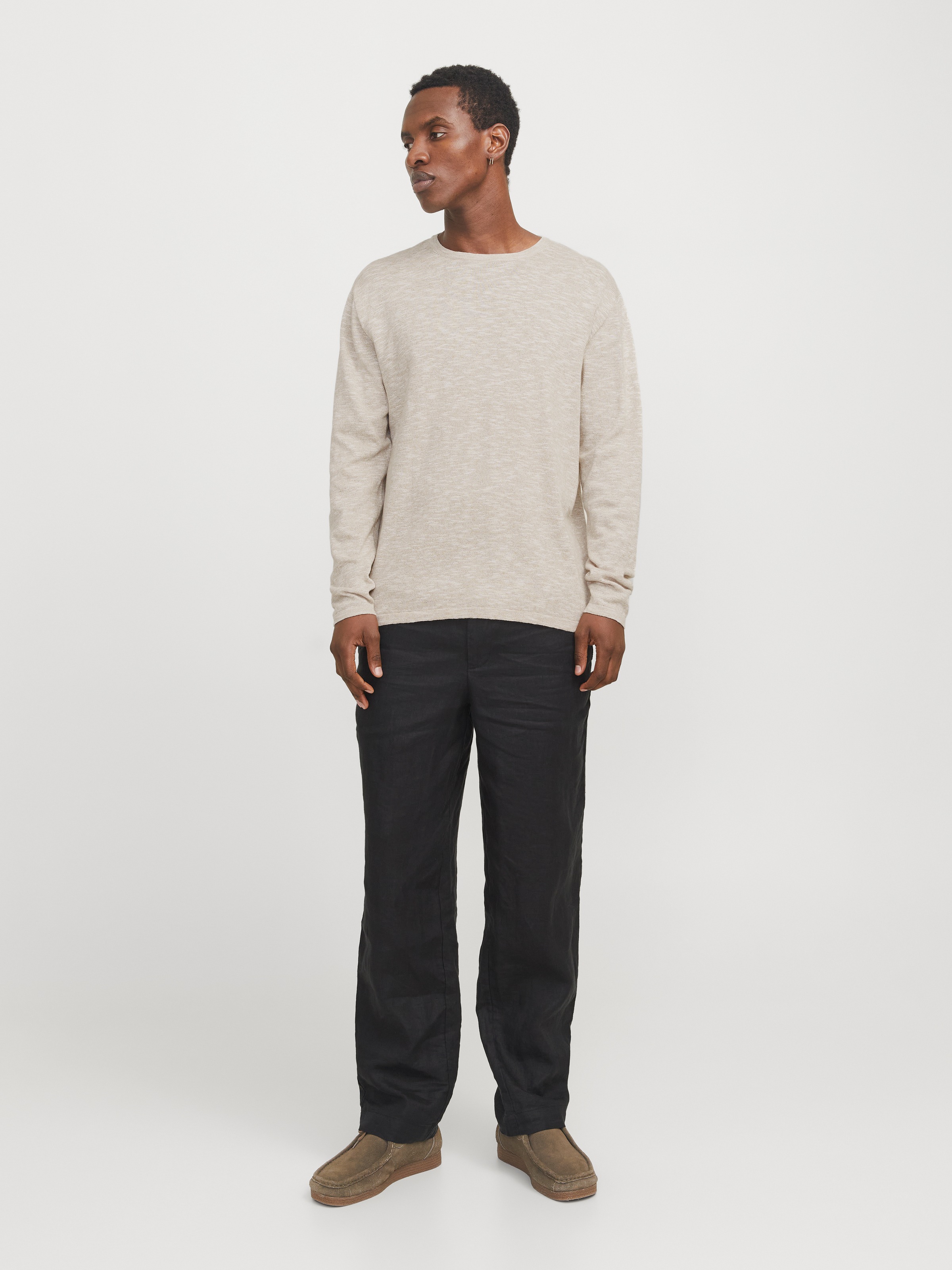 Jack & Jones Rundhalspullover »JJESUMMER KNIT CREW NECK SN«, mit Rundhalsausschnitt