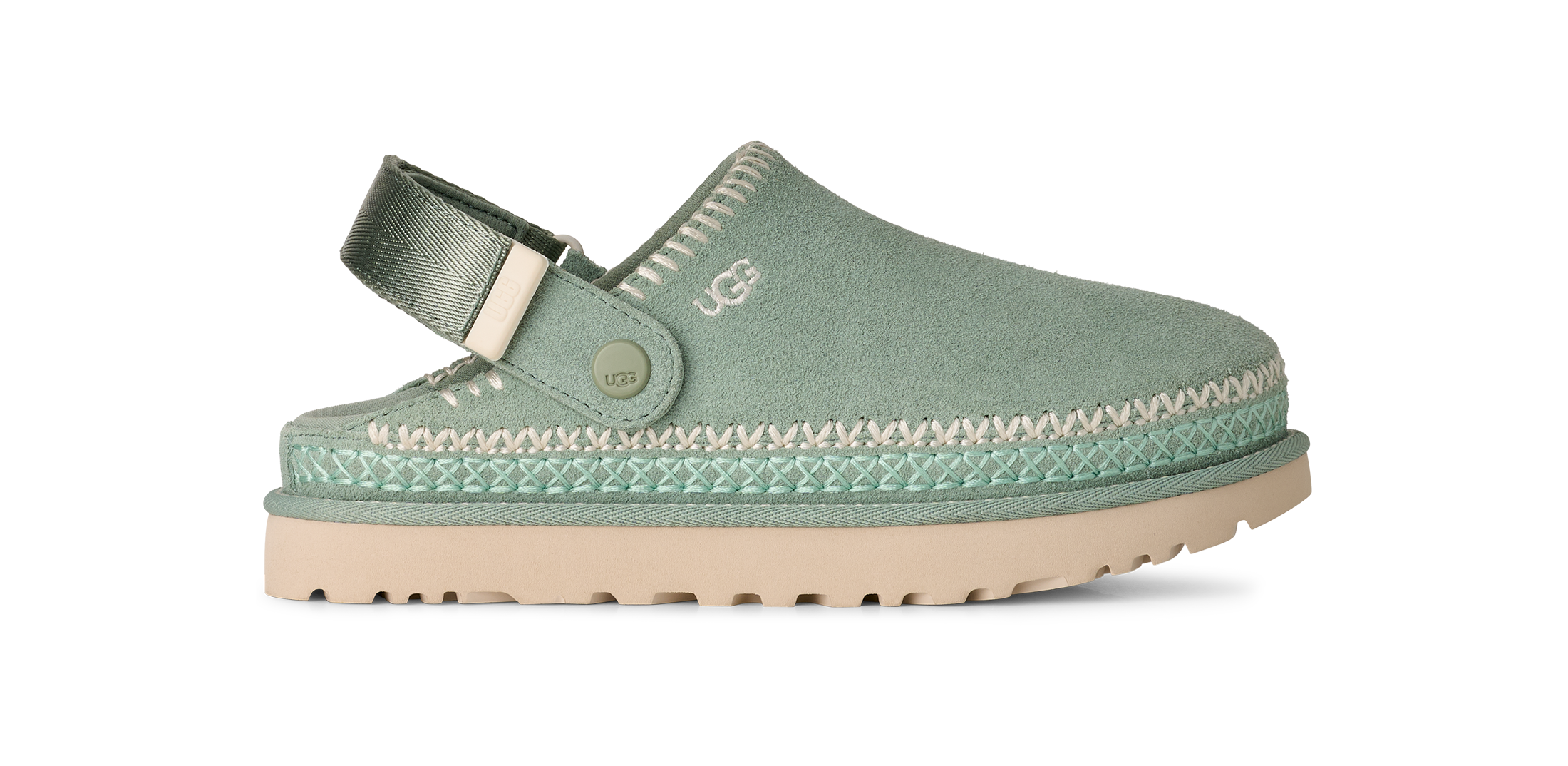 UGG Clog »GOLDENSTAR MEADOW«  Flats, Sabot, Schlupfschuh mit praktischem Klettverschluss