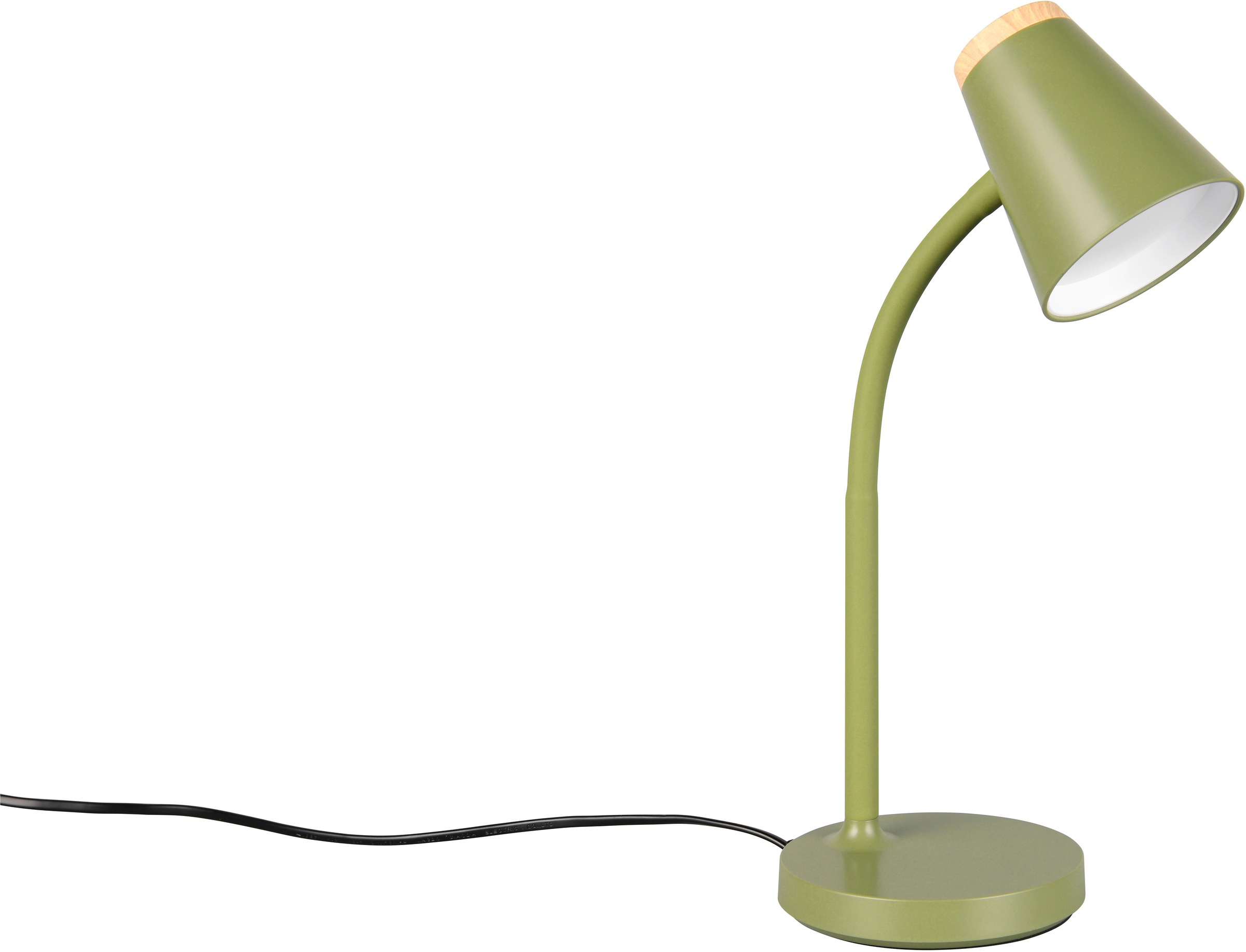 REALITY Leuchten LED Tischleuchte »PONGO, LED Tischleuchte m. Kippschalter, 4,5W 500 Lumen 3000K warmweiß« LED-Board 1 Stk. Warmweiß flexibel verstellbare Leselampe, Schreibtischlampe Höhe 36cm
