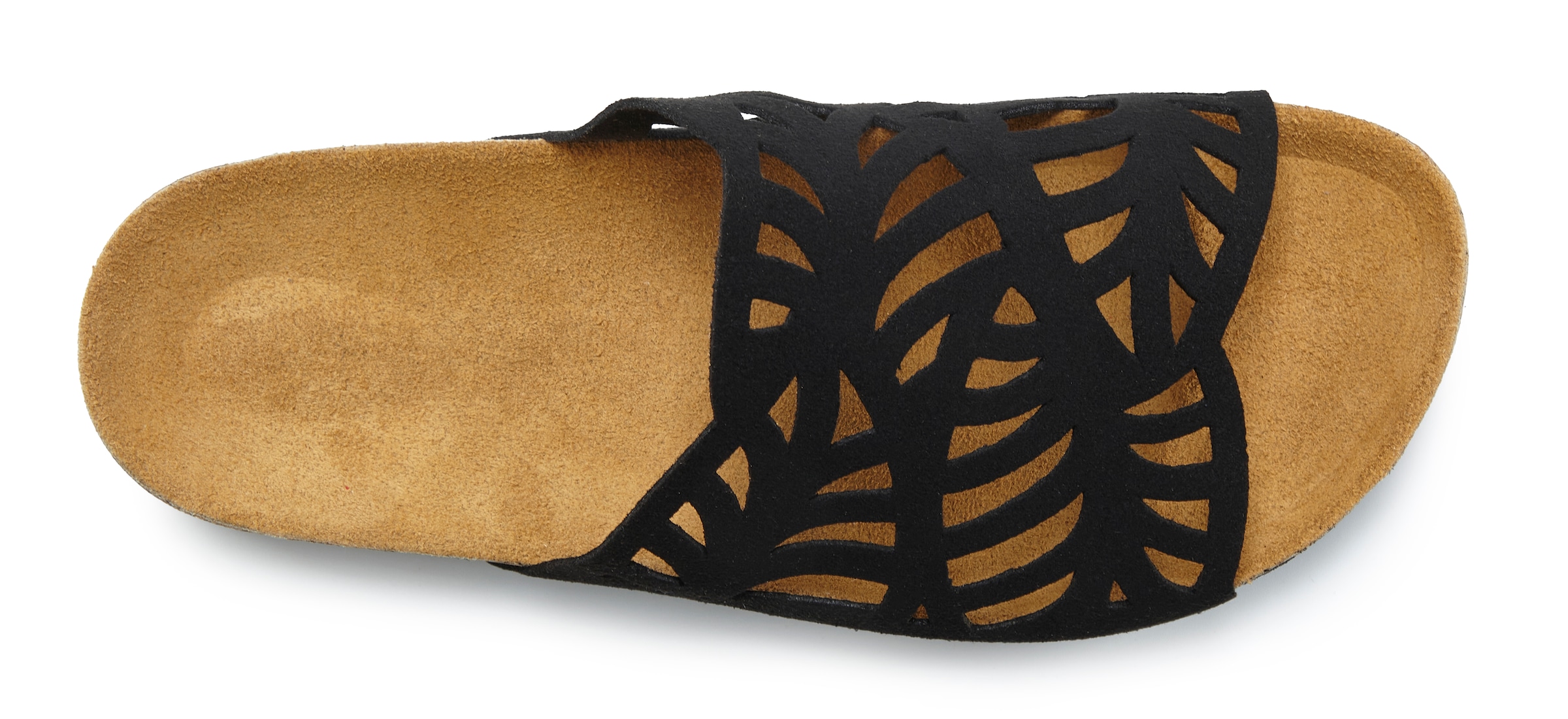Vivance Pantolette »Mule, offener Schuh, Sandale, Sandalette, Sommerschuh,«  mit Korkfußbett und Lederanteil