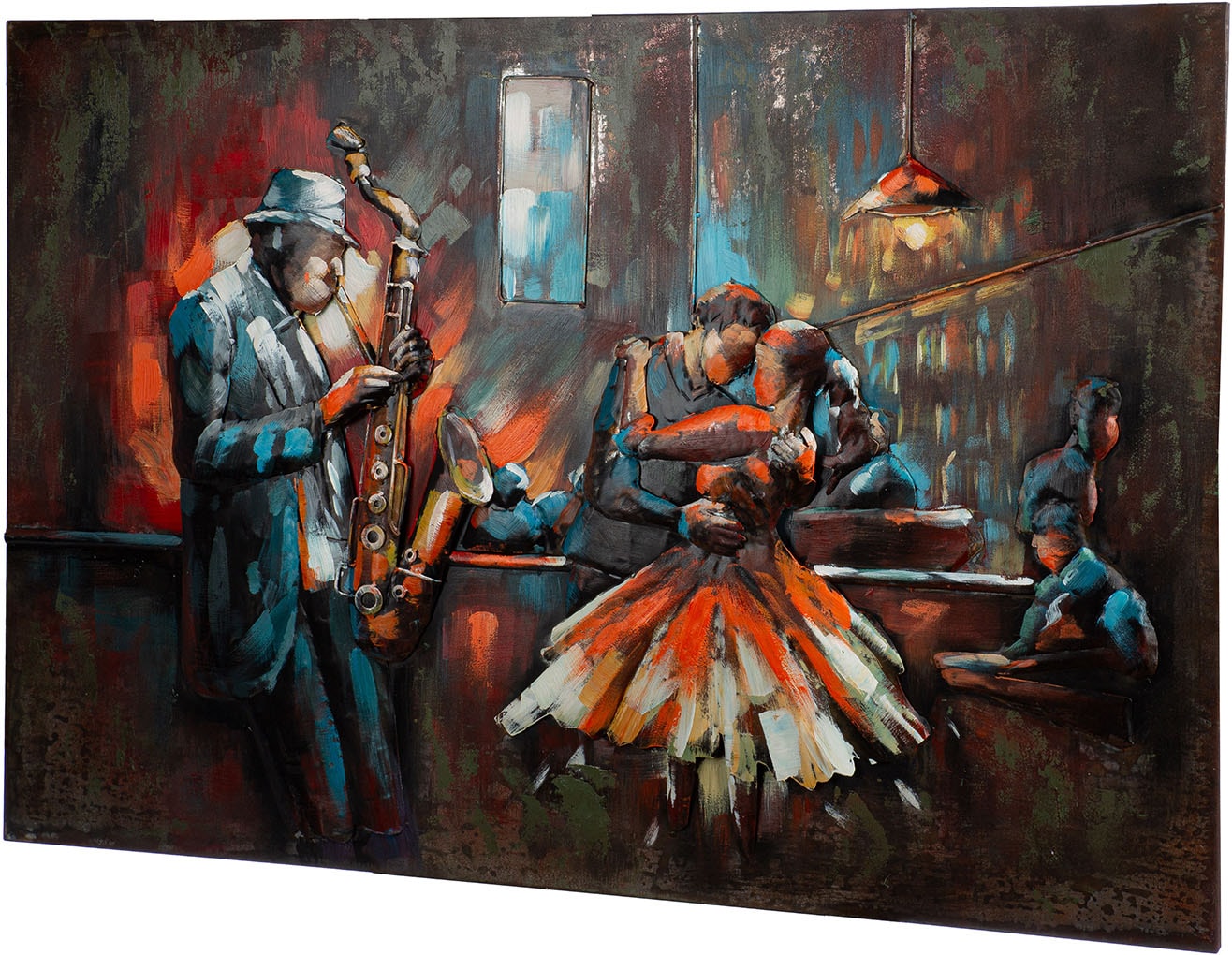 GILDE Metallbild »Bild rechteckig Bartime« Menschen 1 Stk. tlg.