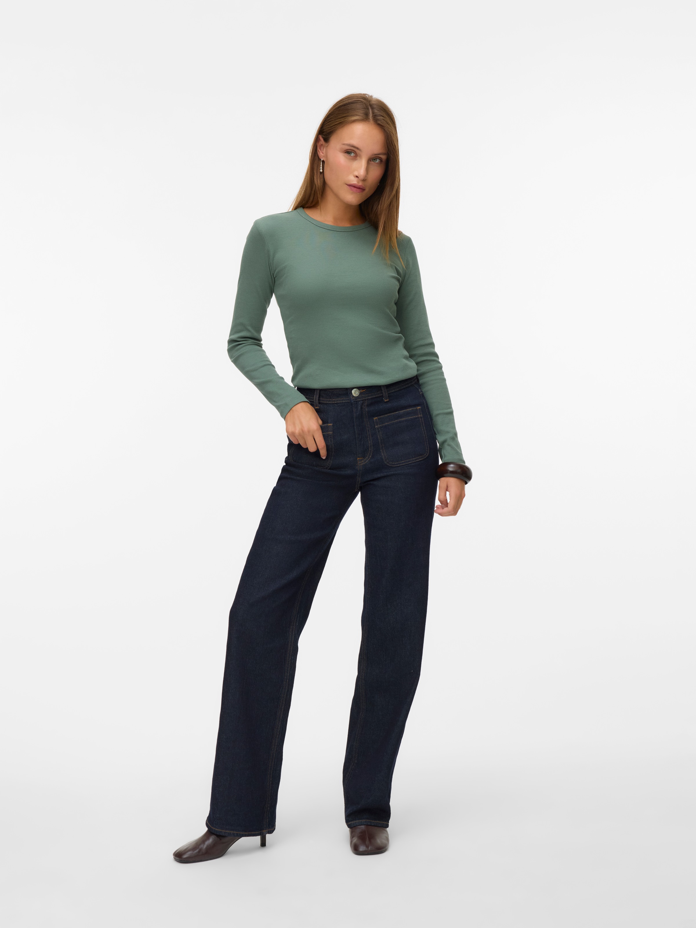 Vero Moda Langarmshirt »VMCHLOE LS SHORT TOP JRS NOOS«