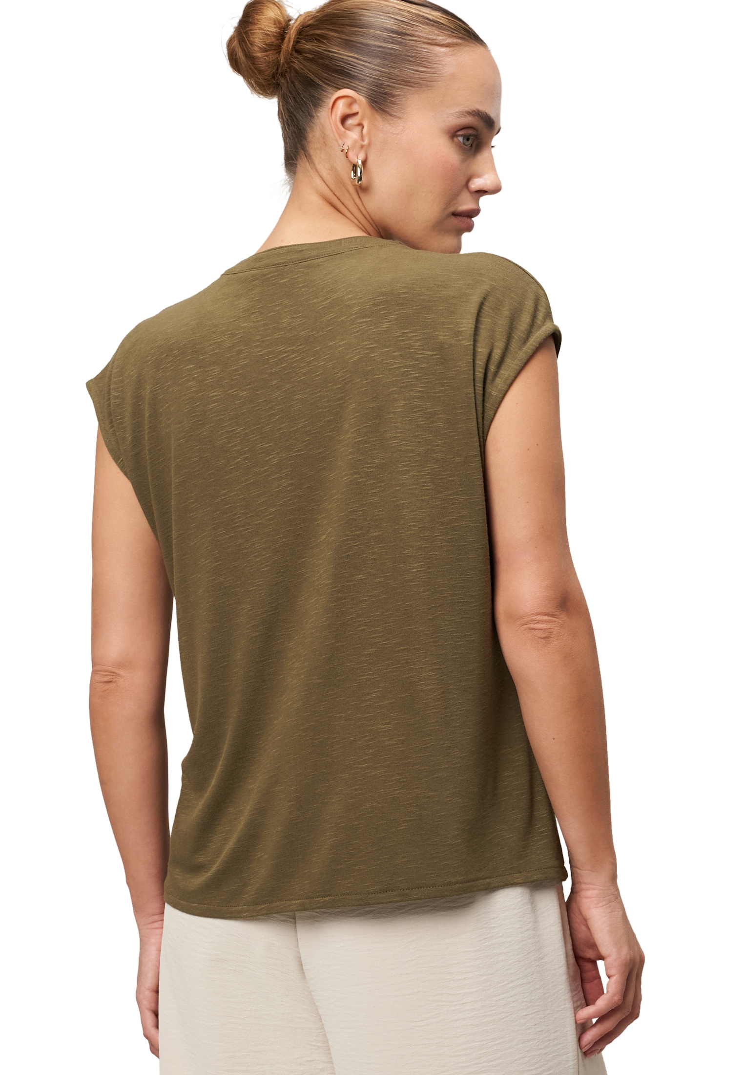 Zero Shirttop »Shirt mit Knopfleiste«