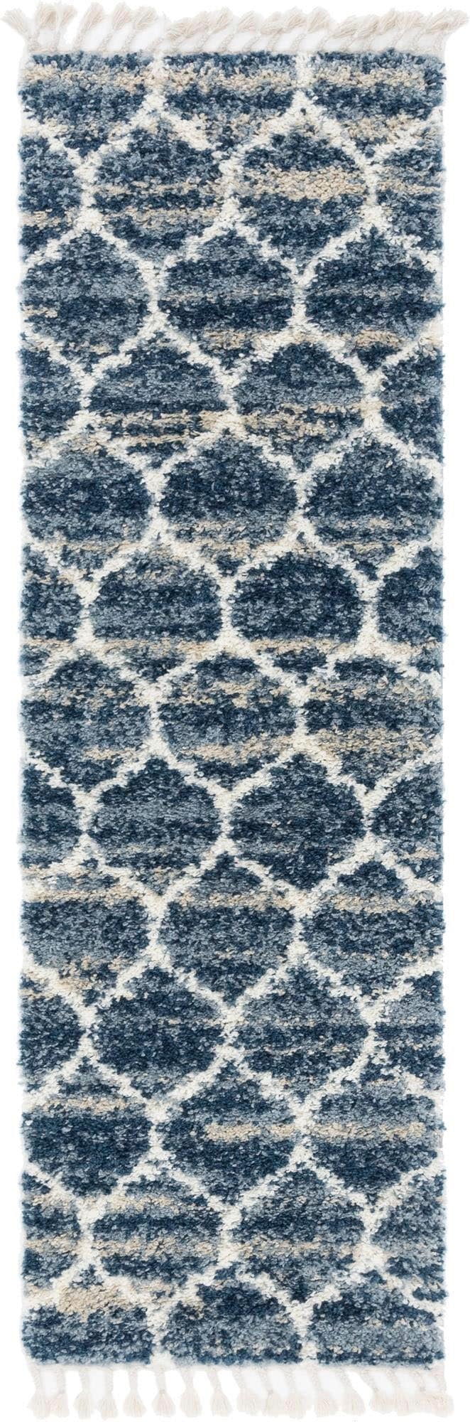Myflair Möbel & Accessoires Hochflor-Läufer »Top Shag Lagerräumung«, rechteckig, 32 mm Höhe, Teppich-Läufer, gewebt, melierte Optik, weich & kuschelig, mit Fransen